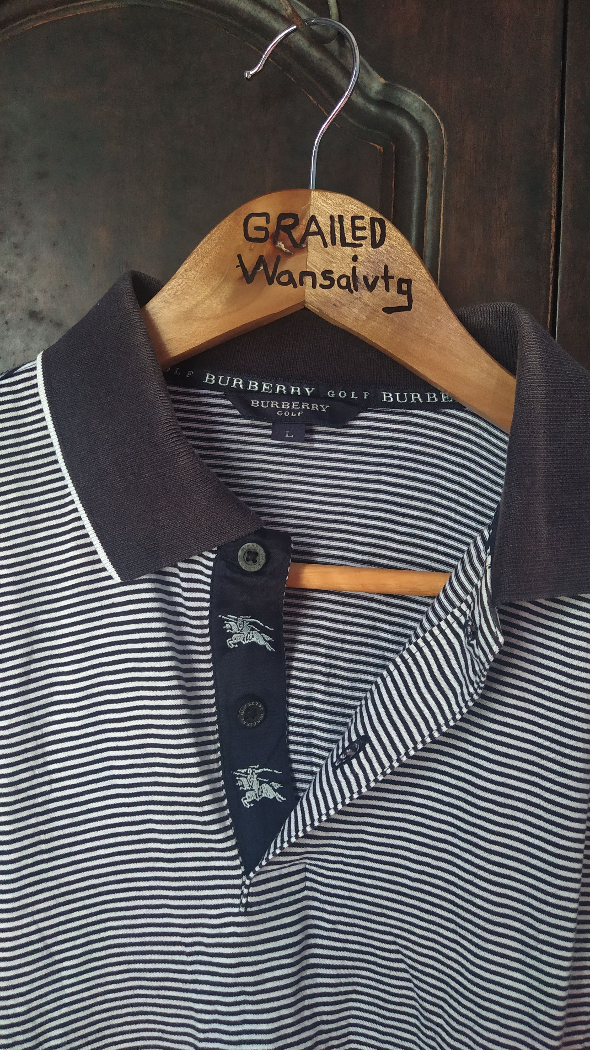 Burberry Vintage Burberry golf polos tee casual Size US L / EU 52-54 / 3 - 4 Thumbnail