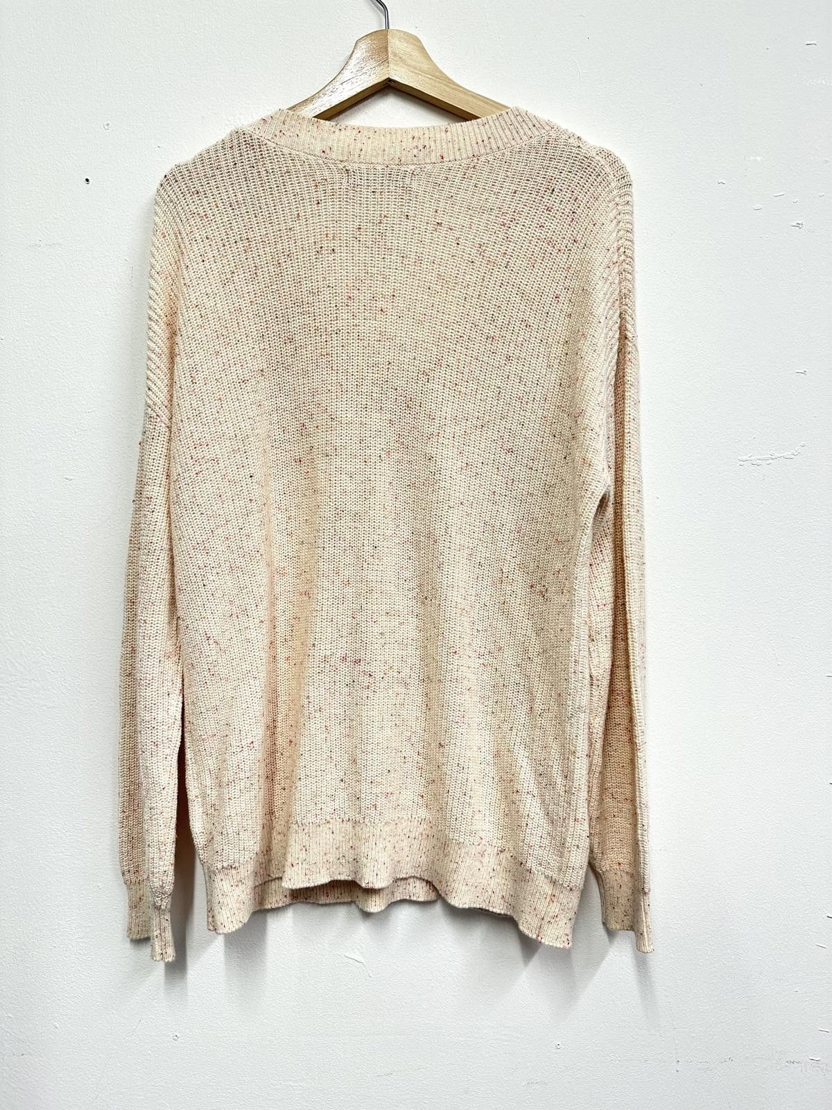 Other M&S Collection Women's Speckled Knit V-Neck Sweater Size ONE SIZE - 4 Thumbnail