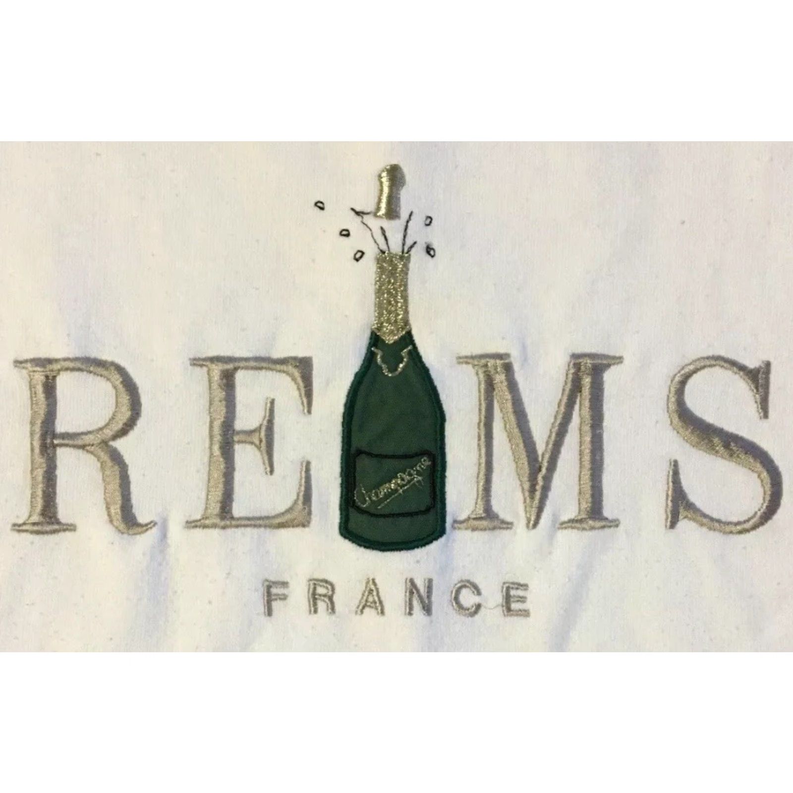 Vintage VINTAGE Reims France Faded 90s Sweatshirt Hoodie XS White Paris Champagne Beer Bar Grunge 80s Men Crew Neck Pullover Size US XS / EU 42 / 0 - 2 Thumbnail