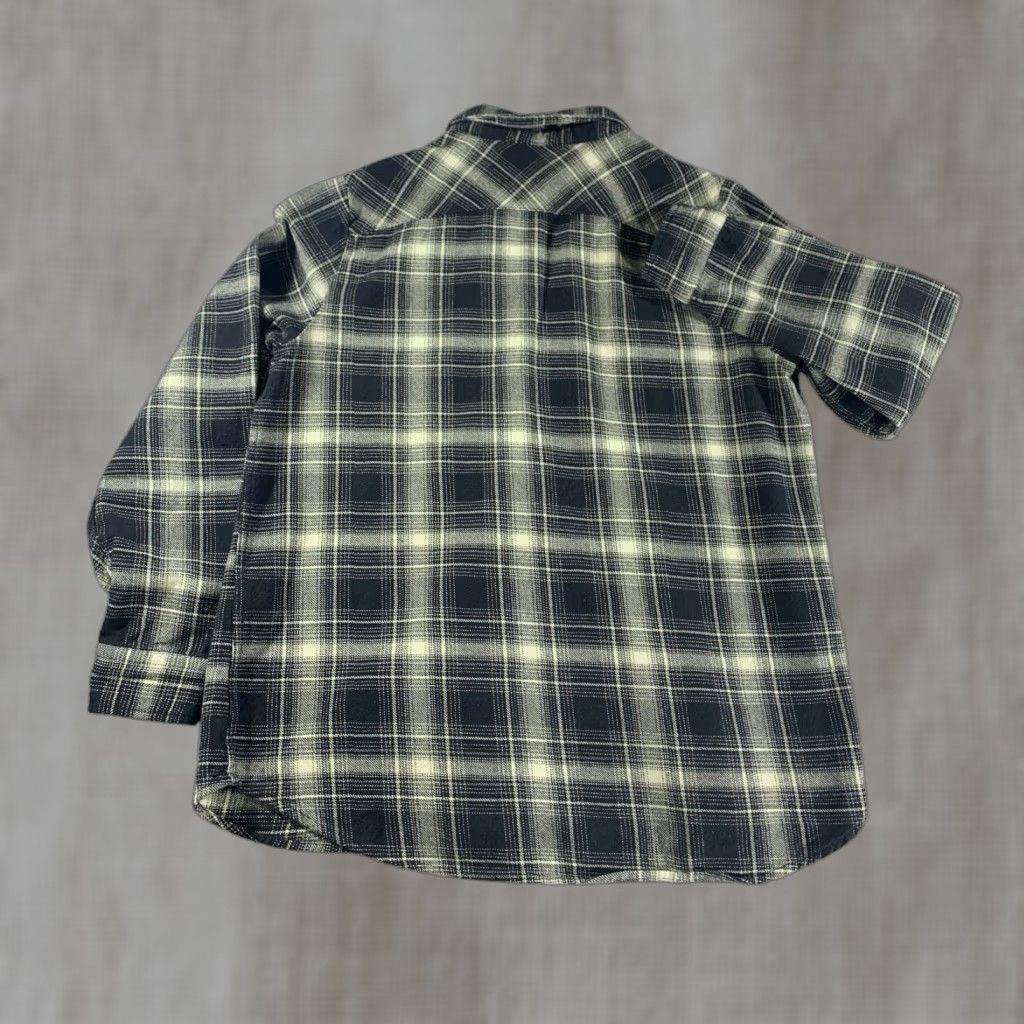 VINTAGE Harley-Davidson Shirt Womens L Plaid Flap Chest Pocket Snap Down Collar Button-Up Long Sleeve Cotton Flannel Multicolor Classic Casual Women