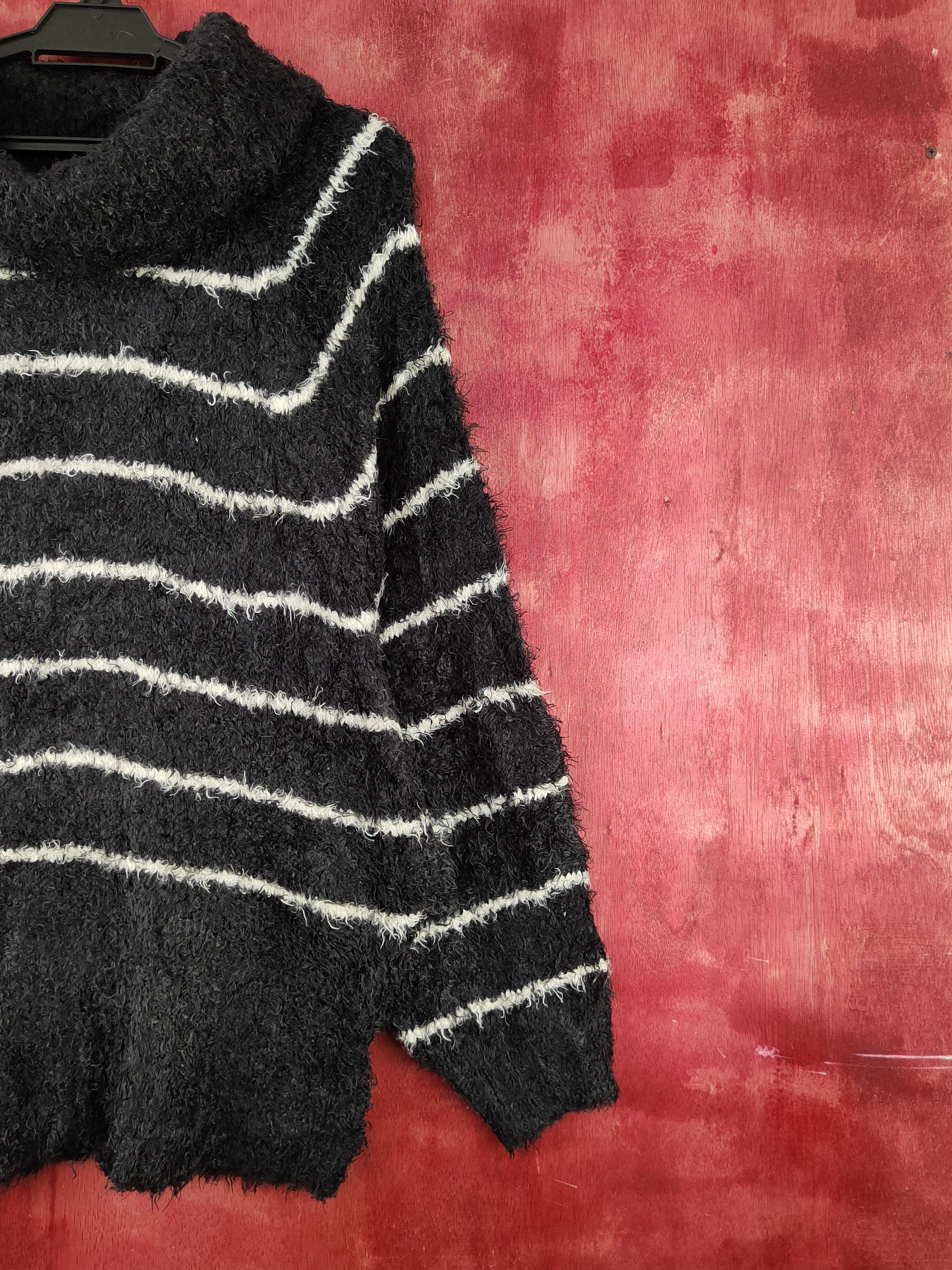 Homespun Knitwear × Japanese Brand × Vintage Pendora Black Shag Shaggy Fur Mohair Knitwear #S2074 Size L / US 10 / IT 46 - 5 Thumbnail