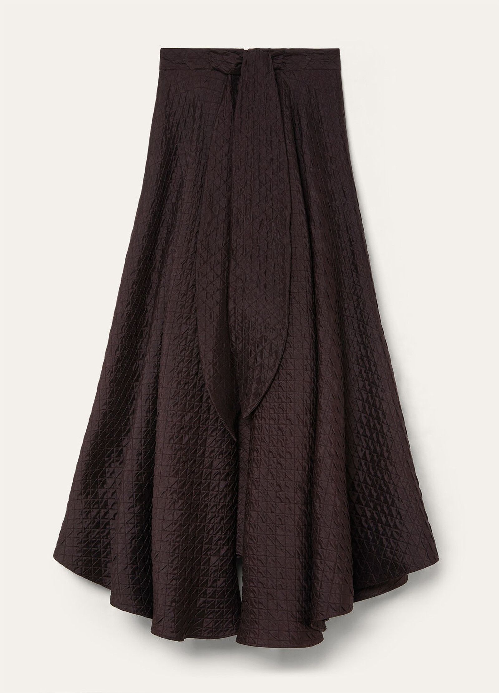 Loro Piana o1srvl11e0526 FAP2982 Elise Midi Skirt in Dark Brown Size 26" / US 2 / IT 38 - 6 Thumbnail
