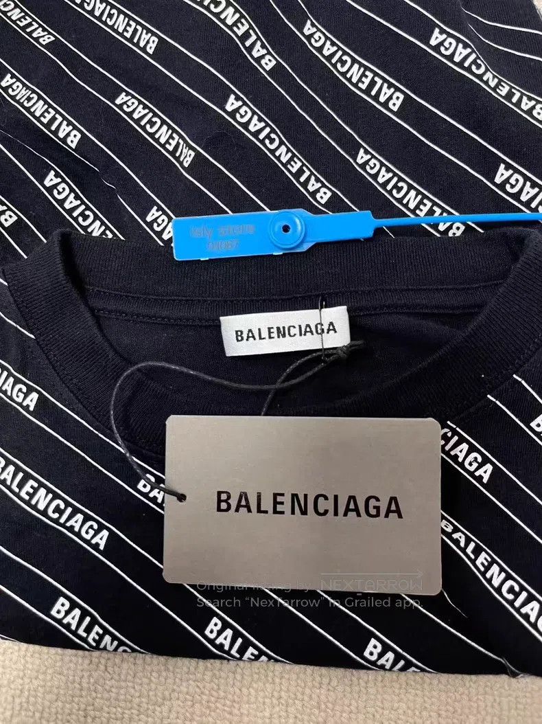 Balenciaga Balenciaga Alphabet All-over Print Crew Neck Short Sleeve Size US M / EU 48-50 / 2 - 4 Thumbnail