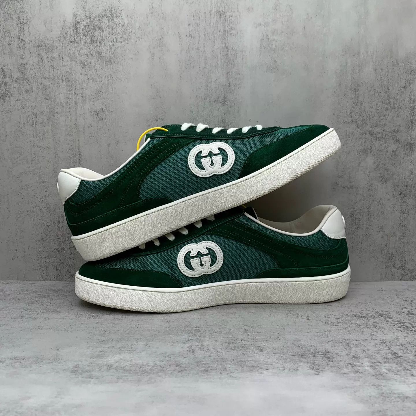Gucci Gucci Green Flocked Decon Sneaker 42 99 New Size US 9 / EU 42 - 3 Thumbnail