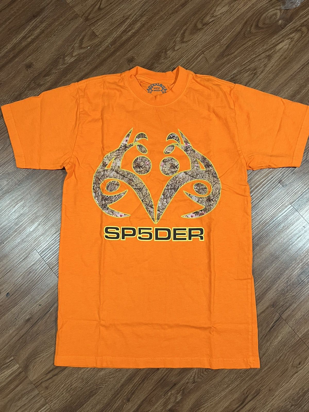 image of Spider Worldwide Sp5Der Orange Real Tree Arach Tee, Men's (Size Small)