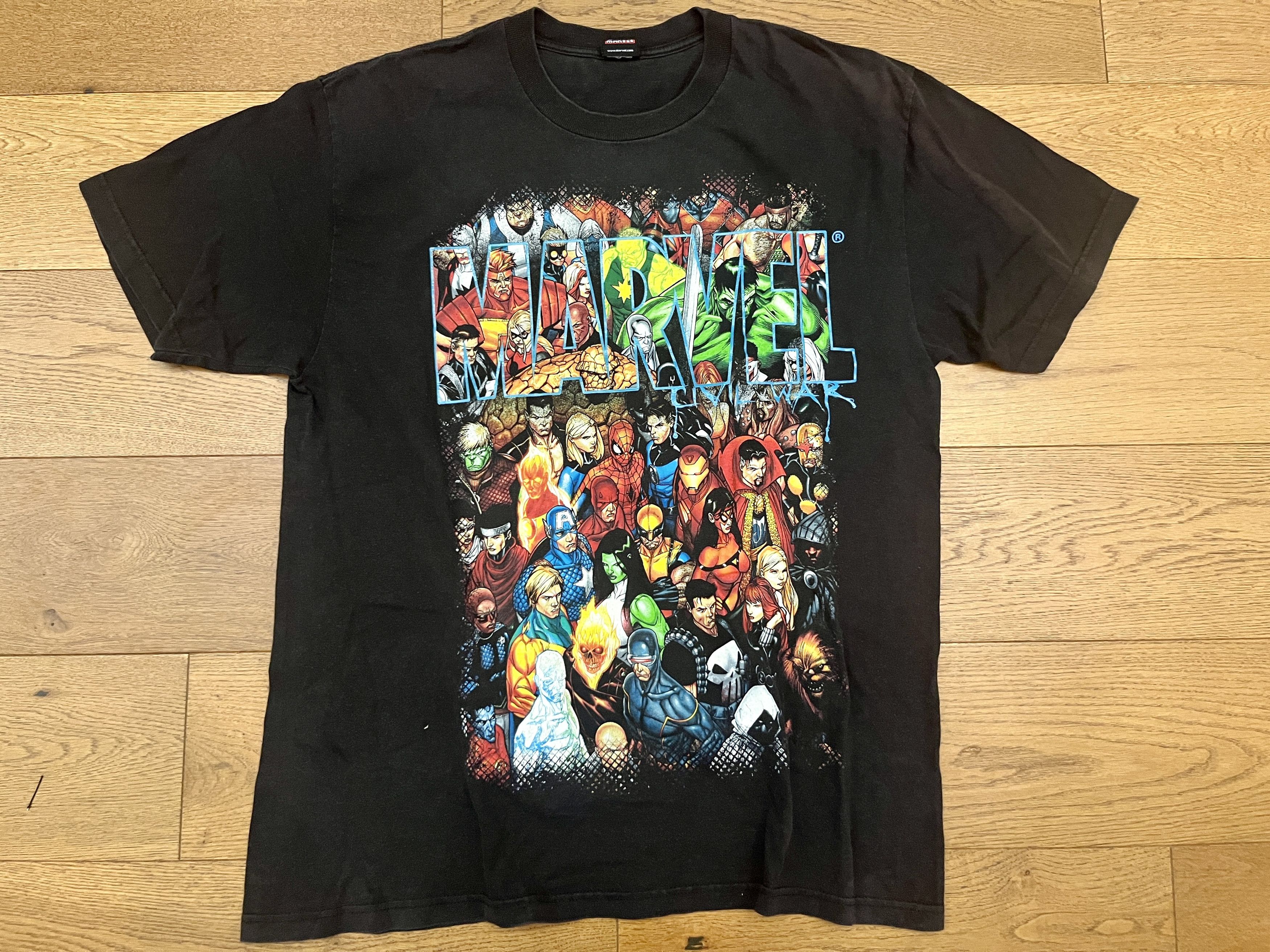 Marvel Comics Vintage Marvel Civil War Collage Tee Mad Engine XL Size US XL / EU 56 / 4 - 1 Thumbnail
