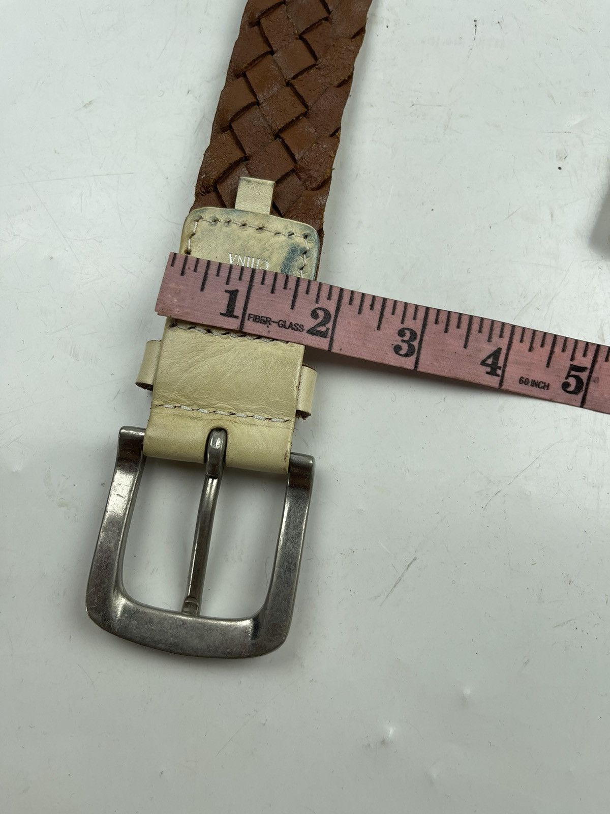 Japanese Brand genuine leather belt tc27 Size 38 - 8 Thumbnail