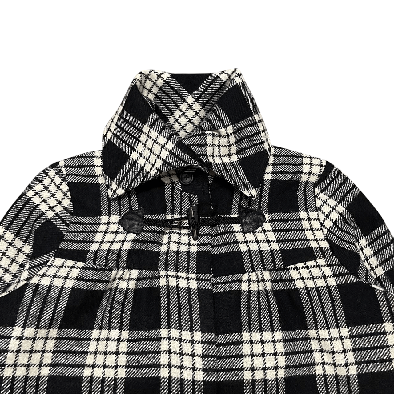 Levi's Vintage Levis Red Tab Checked Wool Coat High Neck Size M / US 6-8 / IT 42-44 - 2 Thumbnail