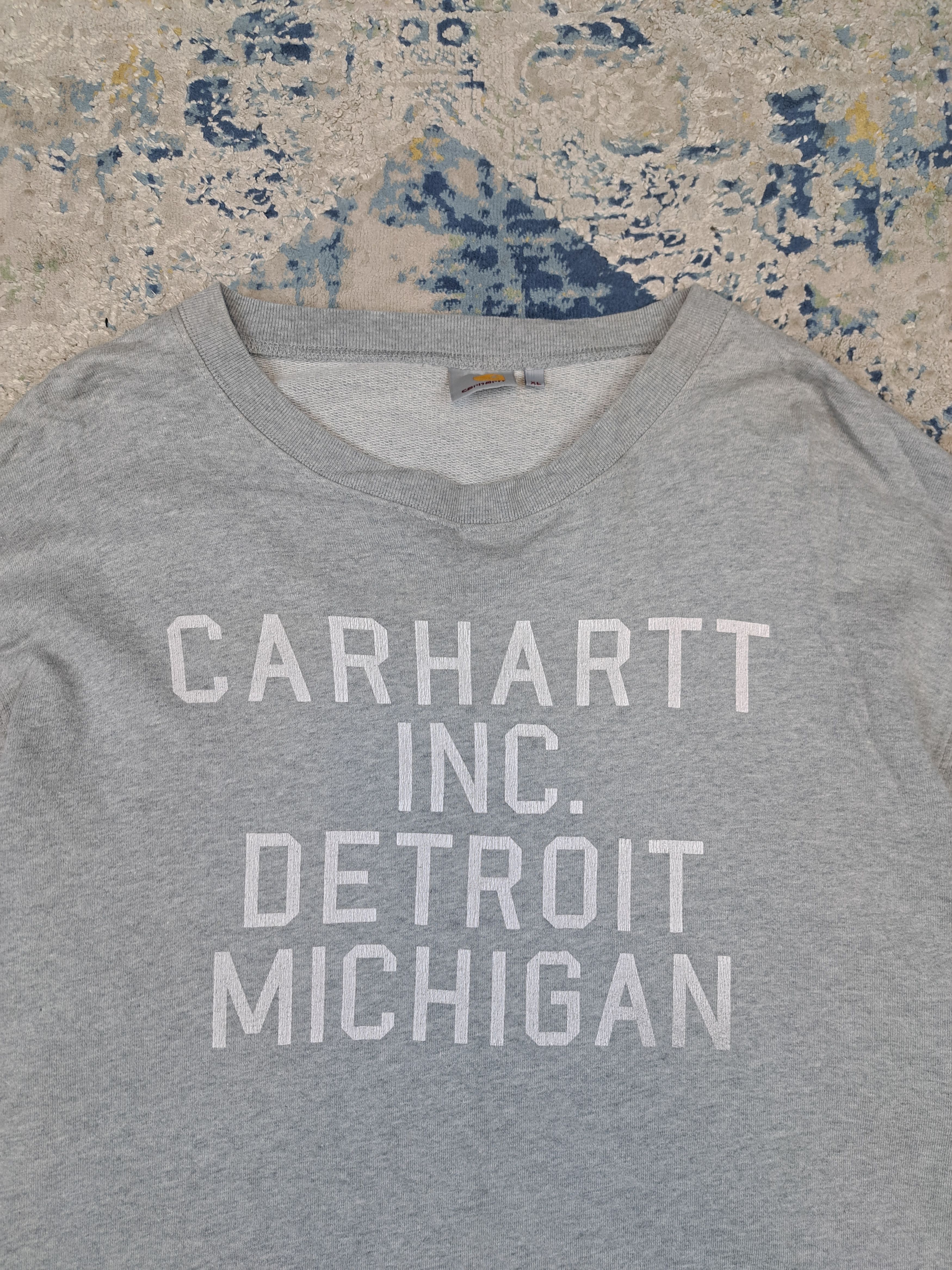 Carhartt Carhartt Inc Detroit Michigan Sweatshirt Streetwear Size US XL / EU 56 / 4 - 2 Thumbnail