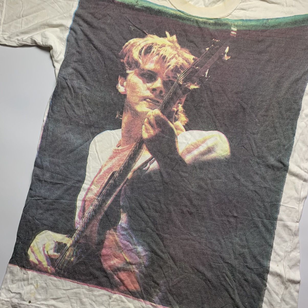 Band Tees VERY RARE JOHN TAYLOR Duran Duran Shirt Vintage OVERPRINT Size US XXL / EU 58 / 5 - 2 Thumbnail