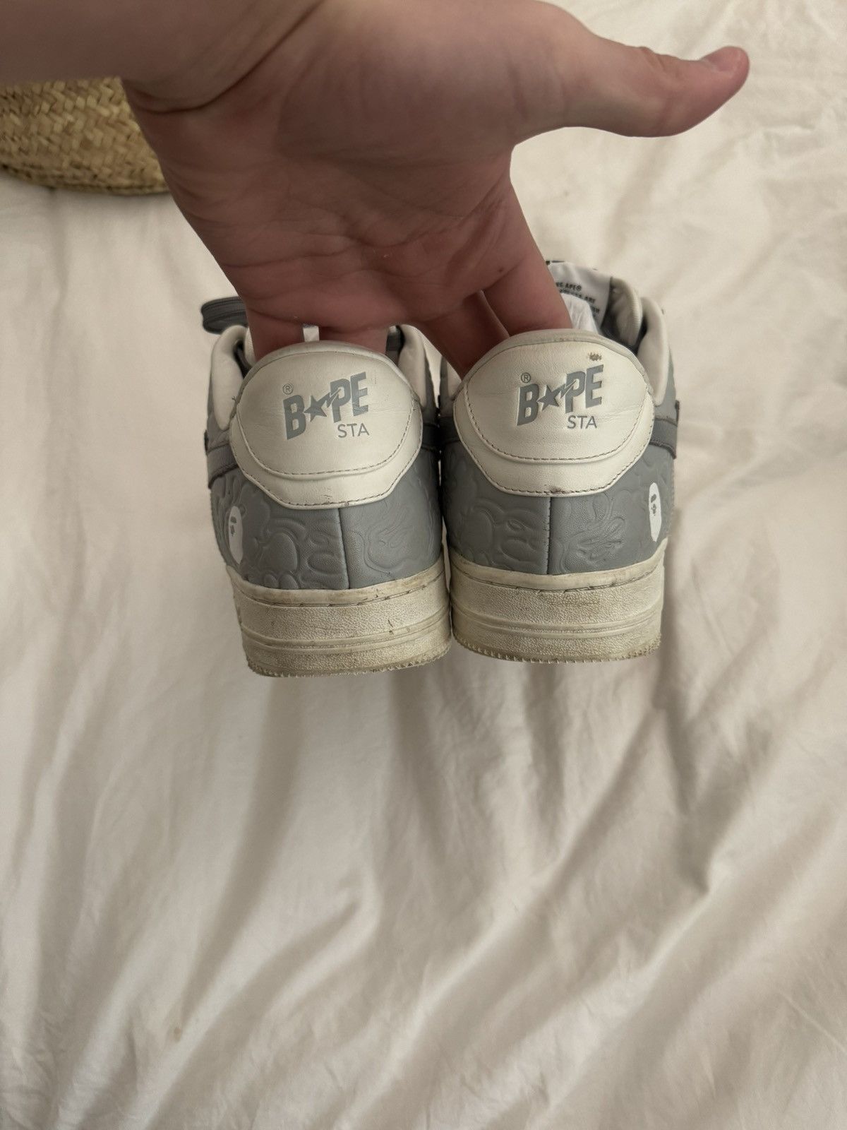 Bape A Bathing Ape Bapesta #4 M1 grey/white mens size 11 Size US 11 / EU 44 - 5 Thumbnail