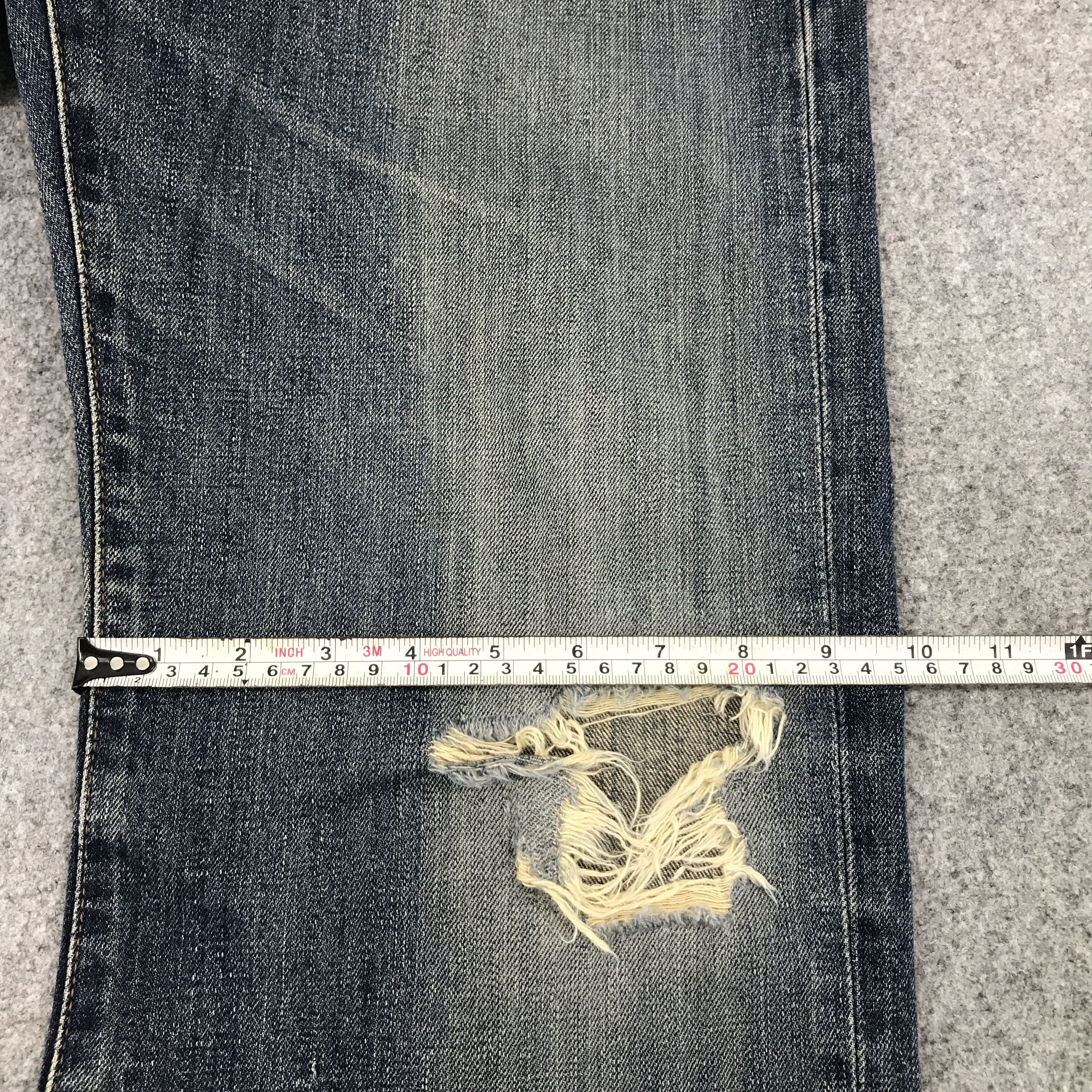 Edwin × Japanese Brand Baggy edwin Japan distressed jean pants Size US 30 / EU 46 - 12 Thumbnail