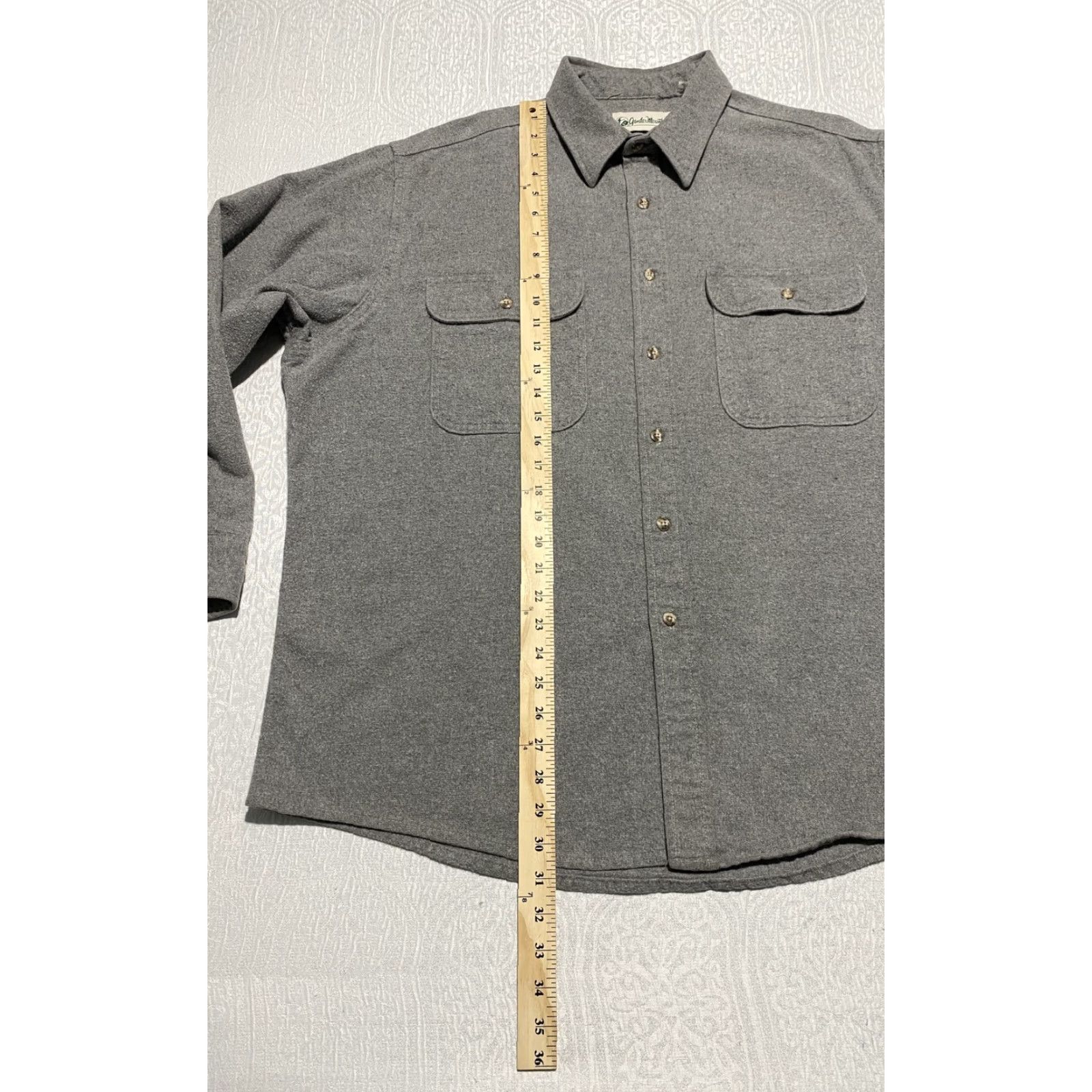 Vintage Gander Mountain Shirt Mens 2XL Gray Flannel Button-Up Outdoor Workwear USA Size US XXL / EU 58 / 5 - 4 Thumbnail