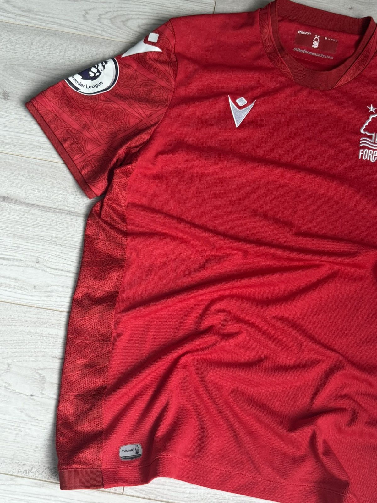 Macron Nottingham Forest Jersey 2023 shirt Premier League Patch Size US M / EU 48-50 / 2 - 2 Thumbnail