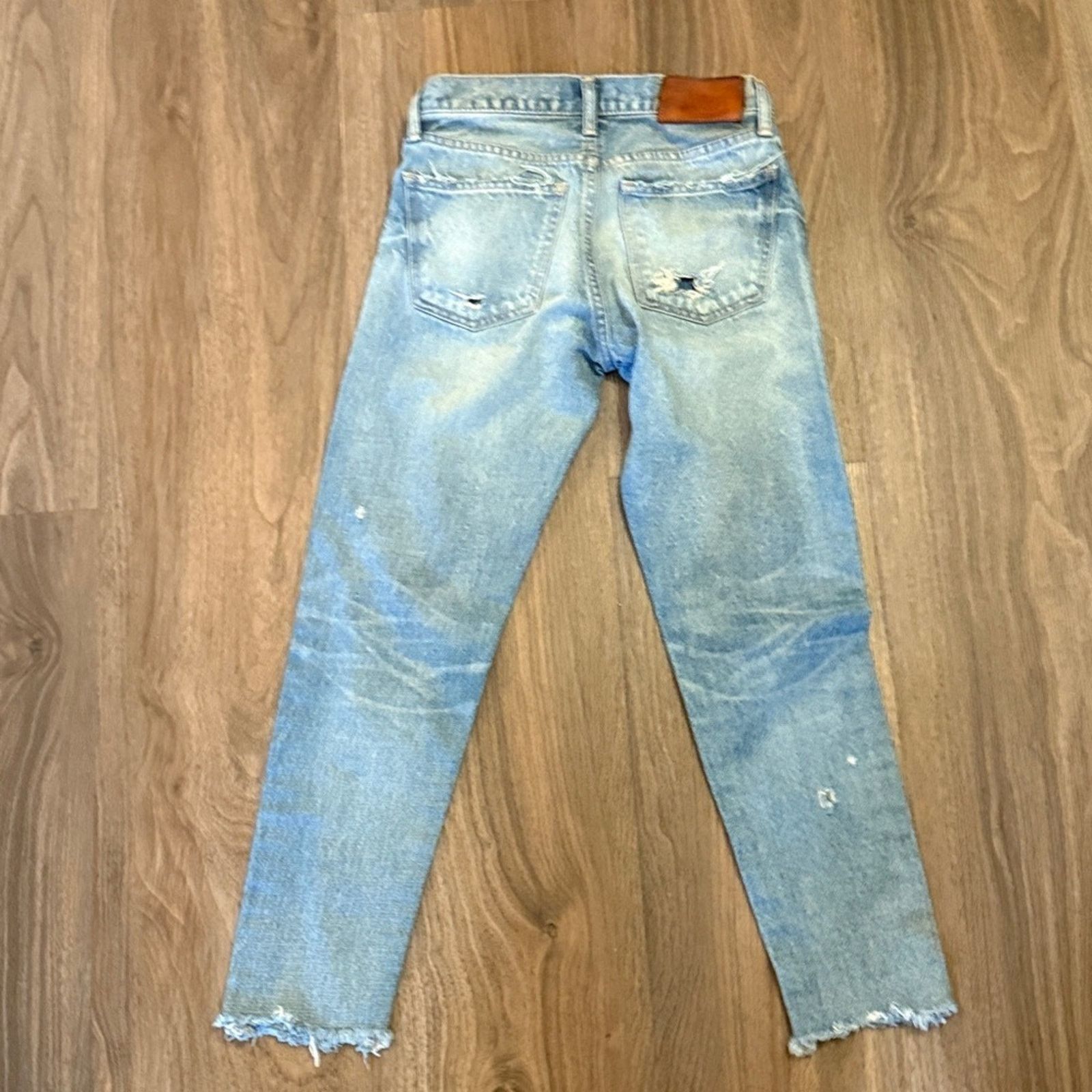 MOUSSY Moussy Light Blue distressed Howa Denim Jeans 24 Size 24" / US 00 / IT 34 - 4 Thumbnail