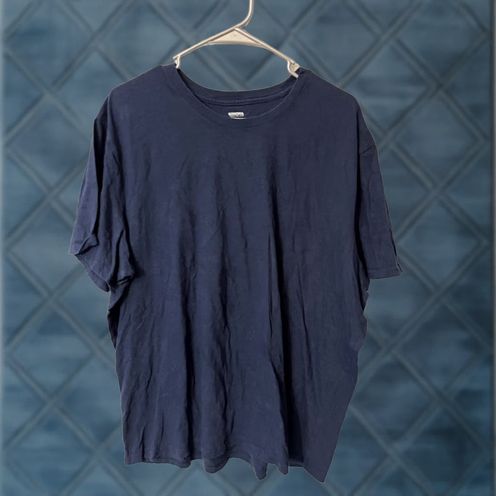 Vintage Sonoma Solid T-Shirt Mens Size XXL Navy Blue Size US XXL / EU 58 / 5 - 1 Thumbnail