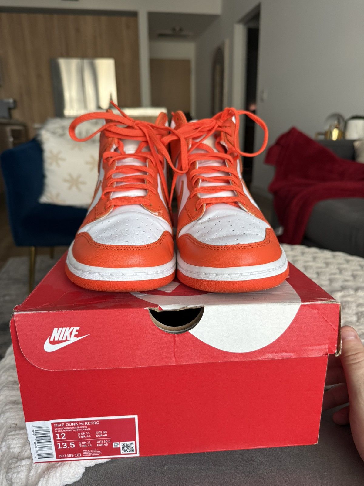 Nike Dunk High Syracuse Size US 12 / EU 45 - 2 Thumbnail