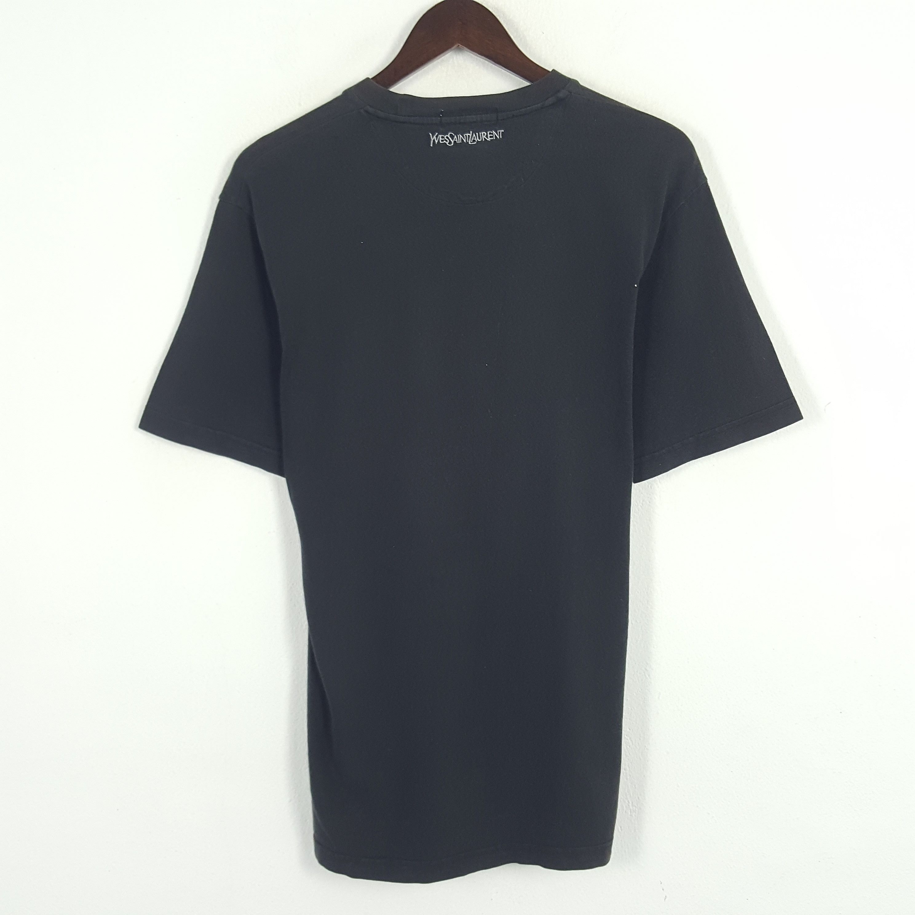 Vintage × Yves Saint Laurent Vintage Yves Saint Laurent Embroidery Logo Tshirt Size US M / EU 48-50 / 2 - 3 Thumbnail