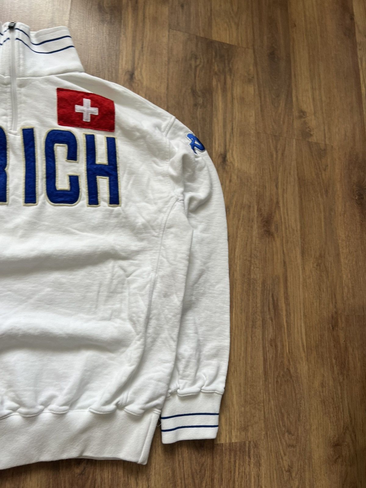 Kappa Kappa “Zürich” White Quarter-Zip Sweatshirt Size US XL / EU 56 / 4 - 3 Thumbnail