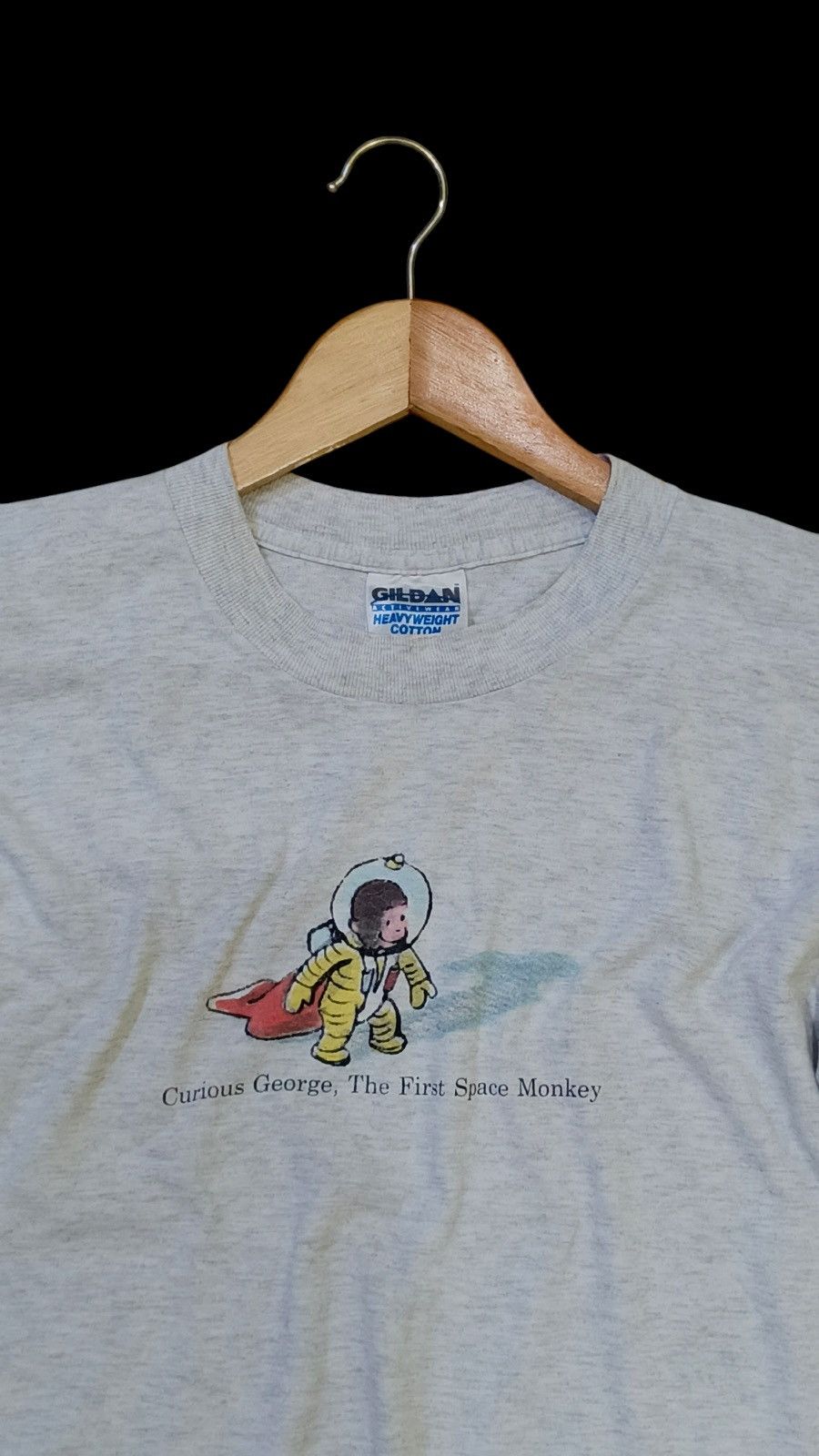 Cartoon Network Vintage 90’s Curious George Space Monkey Movie Promo Tee Size US M / EU 48-50 / 2 - 2 Thumbnail