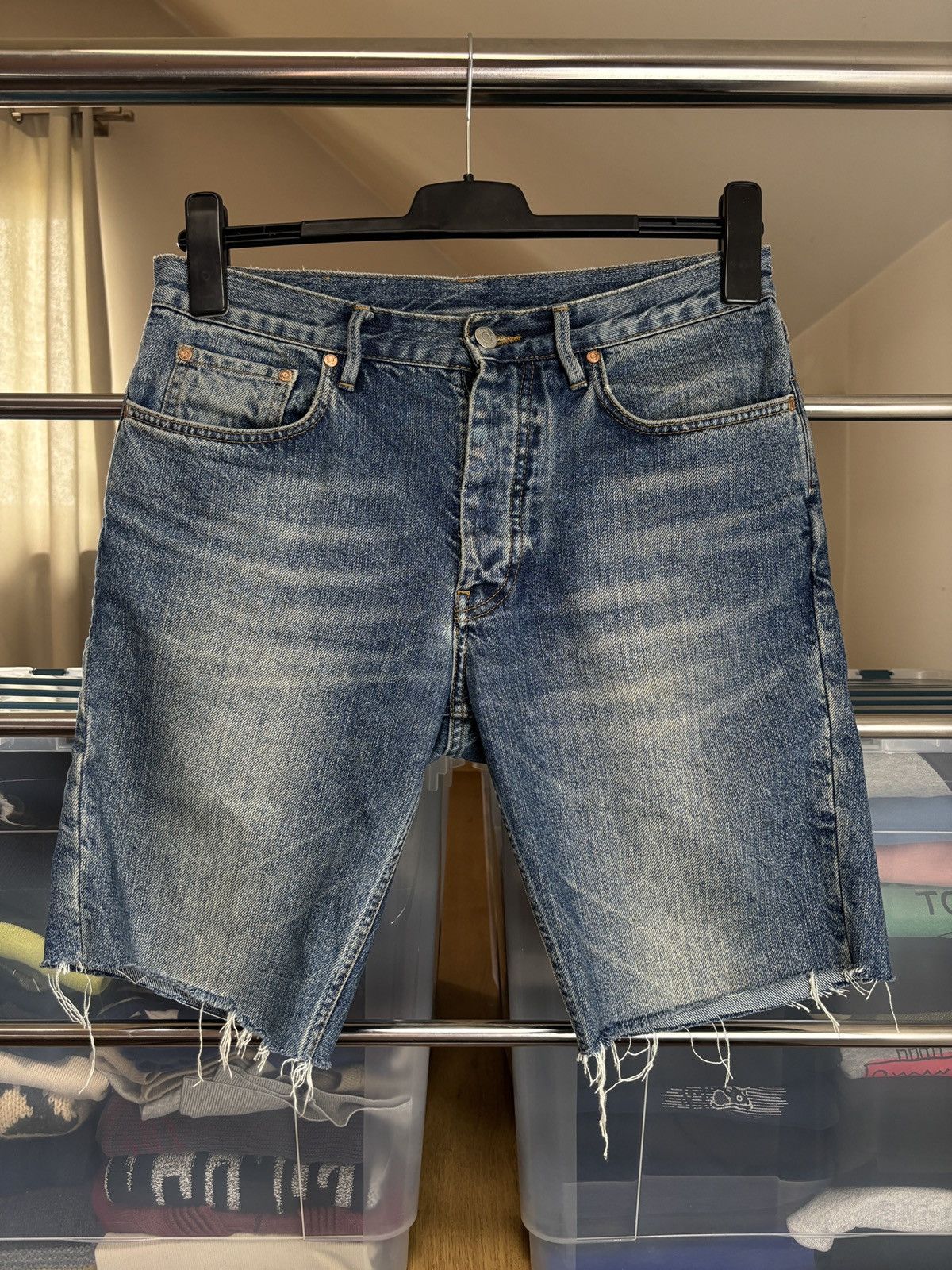 Designer × Our Legacy × Vintage Our Legacy 1980-81 Vintage Denim Shorts Size US 30 / EU 46 - 1 Thumbnail