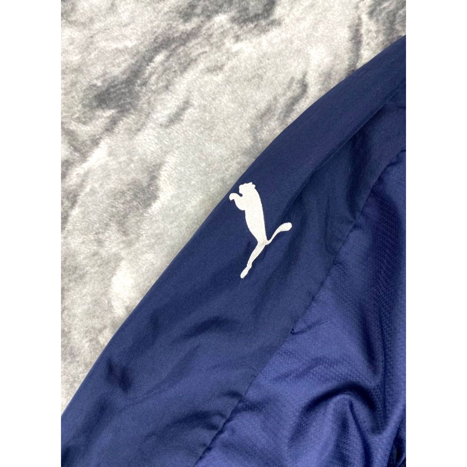 Puma VINTAGE PUMA Tracksuit Jacket And Pants 2 Piece Set XL Men Blue Logo Zip Long Sleeve Polyester Size 46R - 7 Thumbnail