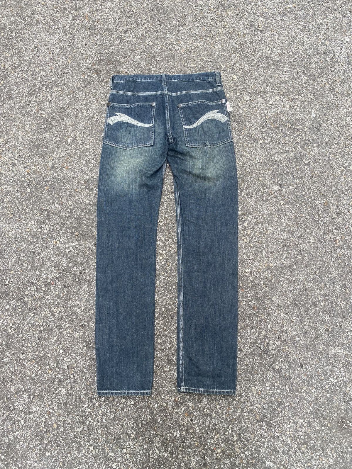 Kapital Japanese Distressed Denim Patchwork Jeans Recyclage Low Rise Size US 28 / EU 44 - 10 Thumbnail