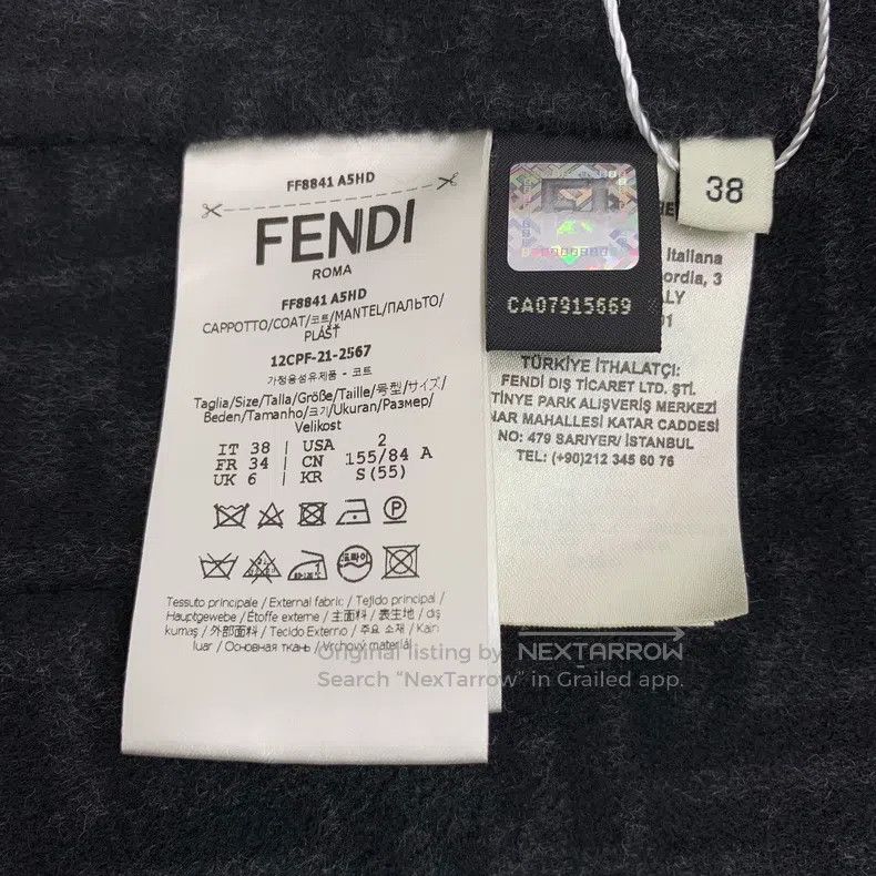 Fendi Fendi Black fur-lined vintage floral all-over print fringe Size XS / US 0-2 / IT 36-38 - 7 Thumbnail