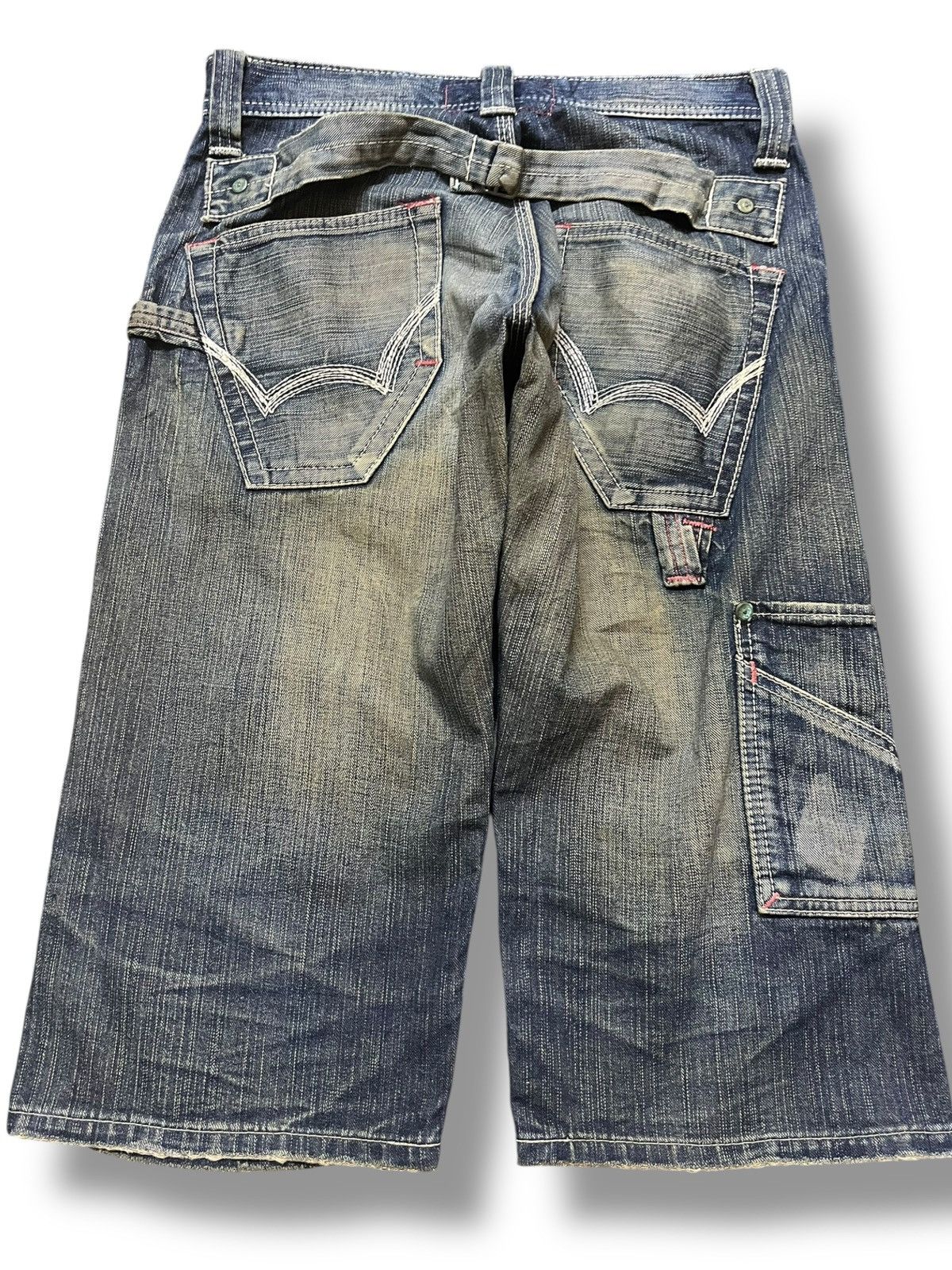 Edwin Vintage Edwin 503 Blue Trip Mudwash Short Denim Size US 30 / EU 46 - 5 Thumbnail