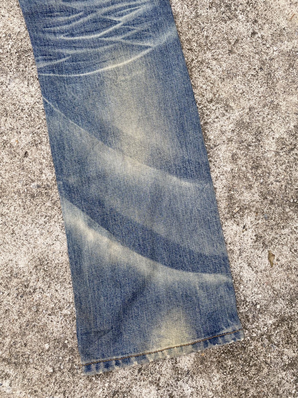 Japanese Brand 2000s - Wash & Wash Rusty Distressed Claws Mark Jeans Size US 32 / EU 48 - 14 Thumbnail