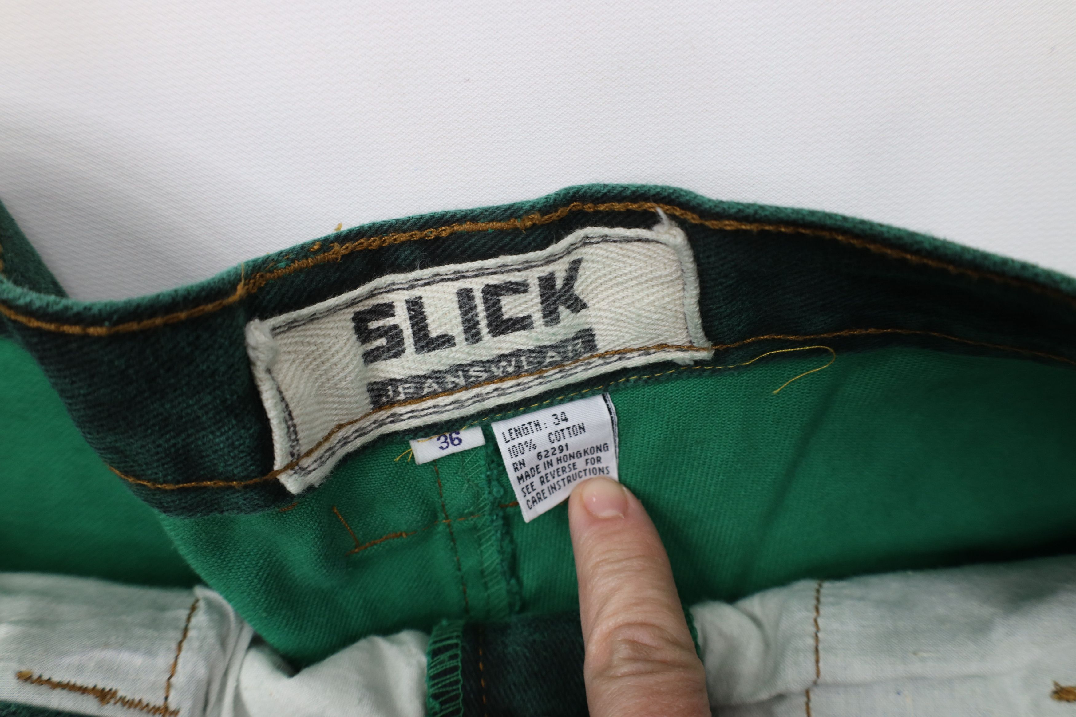 Vintage Deadstock Vintage 90s Streetwear Wash Skateboard Jeans Green Size US 36 / EU 52 - 7 Thumbnail