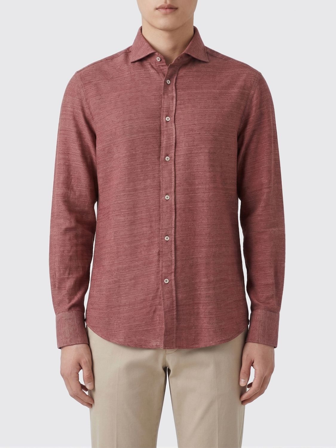 Brunello Cucinelli Brunello Cucinelli Shirt Men Coral Size US L / EU 52-54 / 3 - 1 Thumbnail