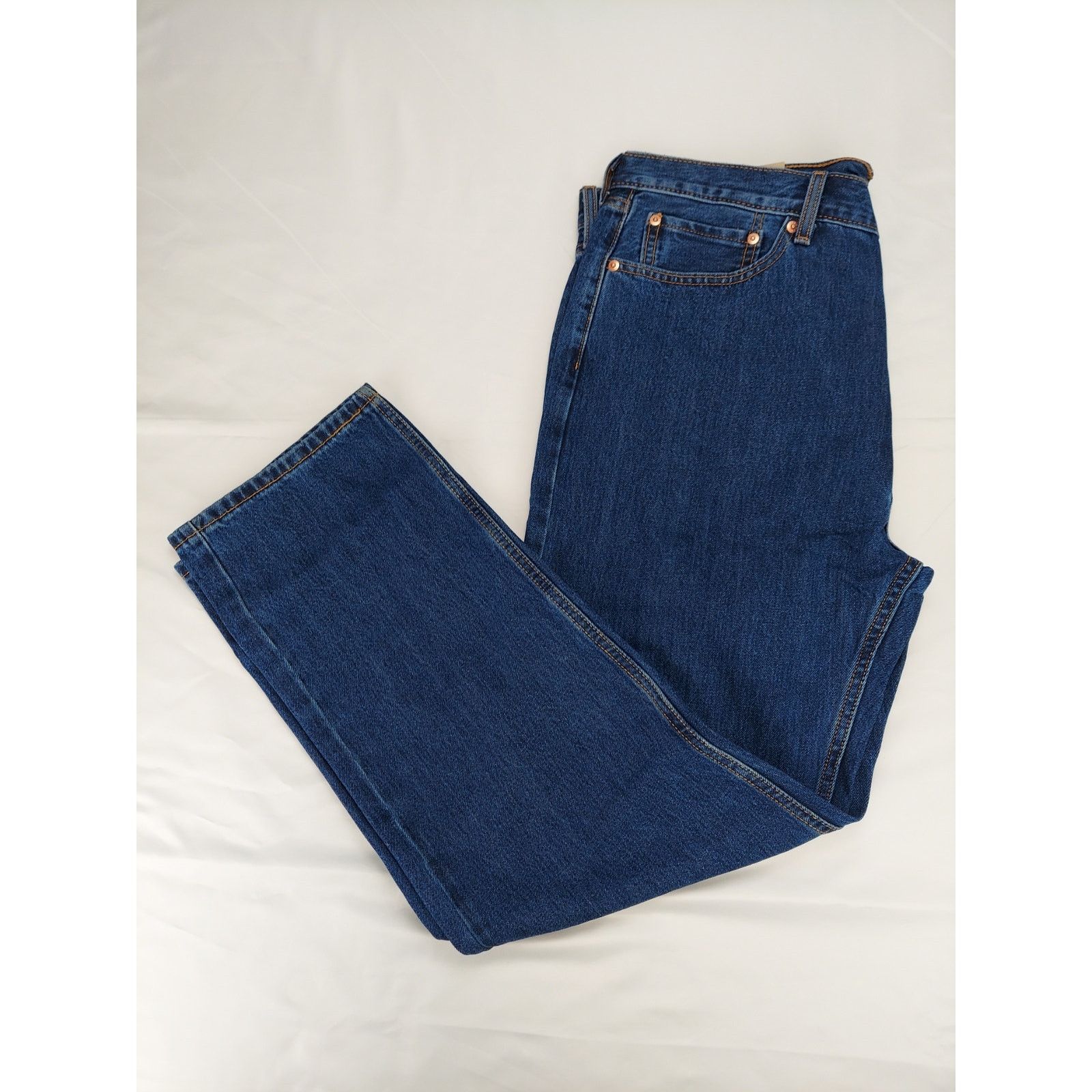 Levi's Levis NEW 505 Regular Straight Leg 40x32 Dark Stonewash Jean Size US 40 / EU 56 - 2 Thumbnail