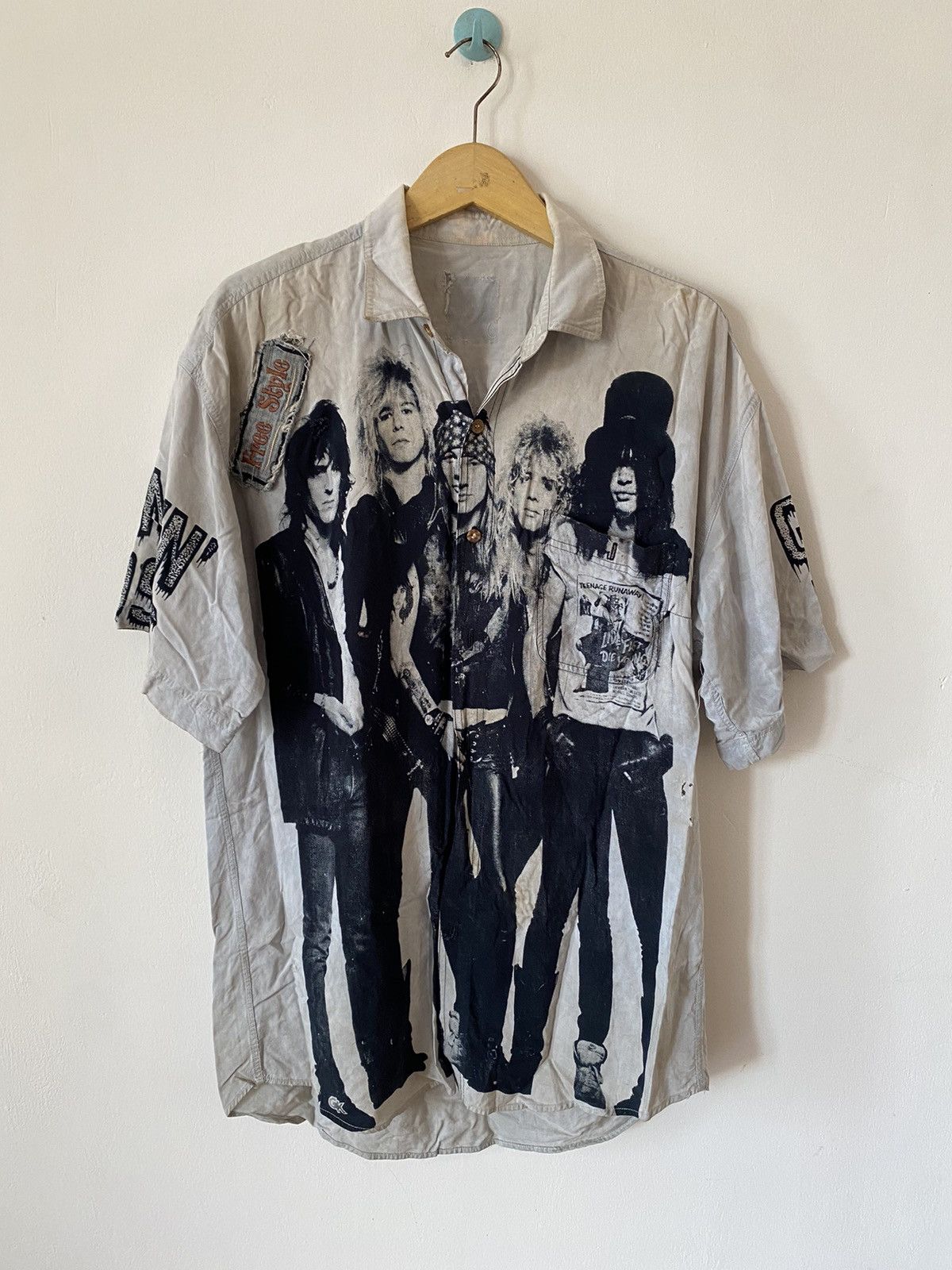 Guns N' Roses × Vintage Guns N Roses button Shirt Size US XL / EU 56 / 4 - 1 Thumbnail