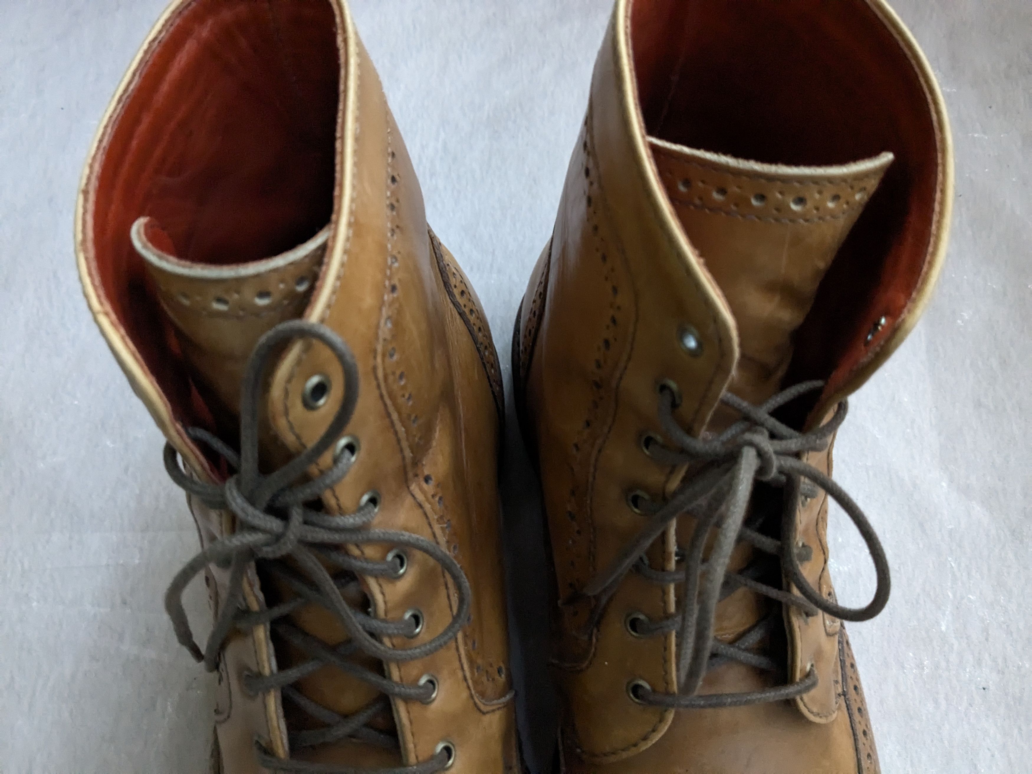 Allen Edmonds Allen Edmonds Dalton Boots Brown Wingtip Brogues 10 Wide Size US 10 / EU 43 - 4 Thumbnail