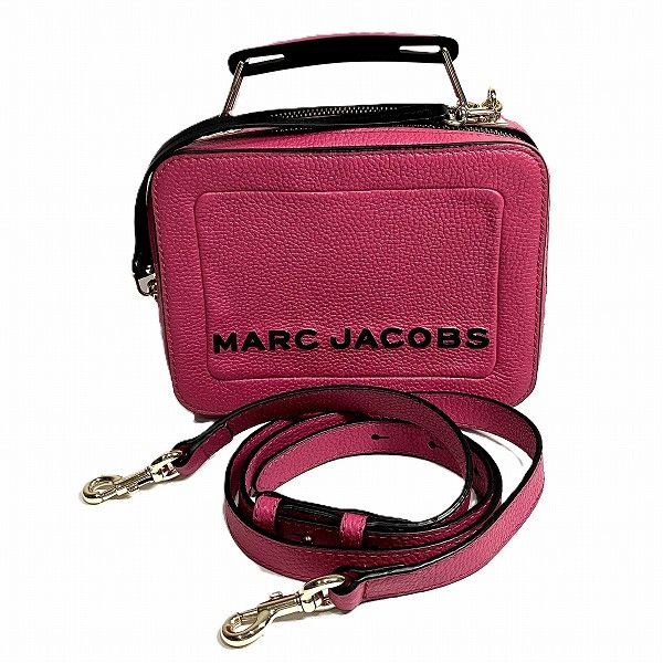Marc Jacobs Marc Jacobs The Textured Box Shoulder Bag Leather Shoulder Bag M0014840 in Black, Women's