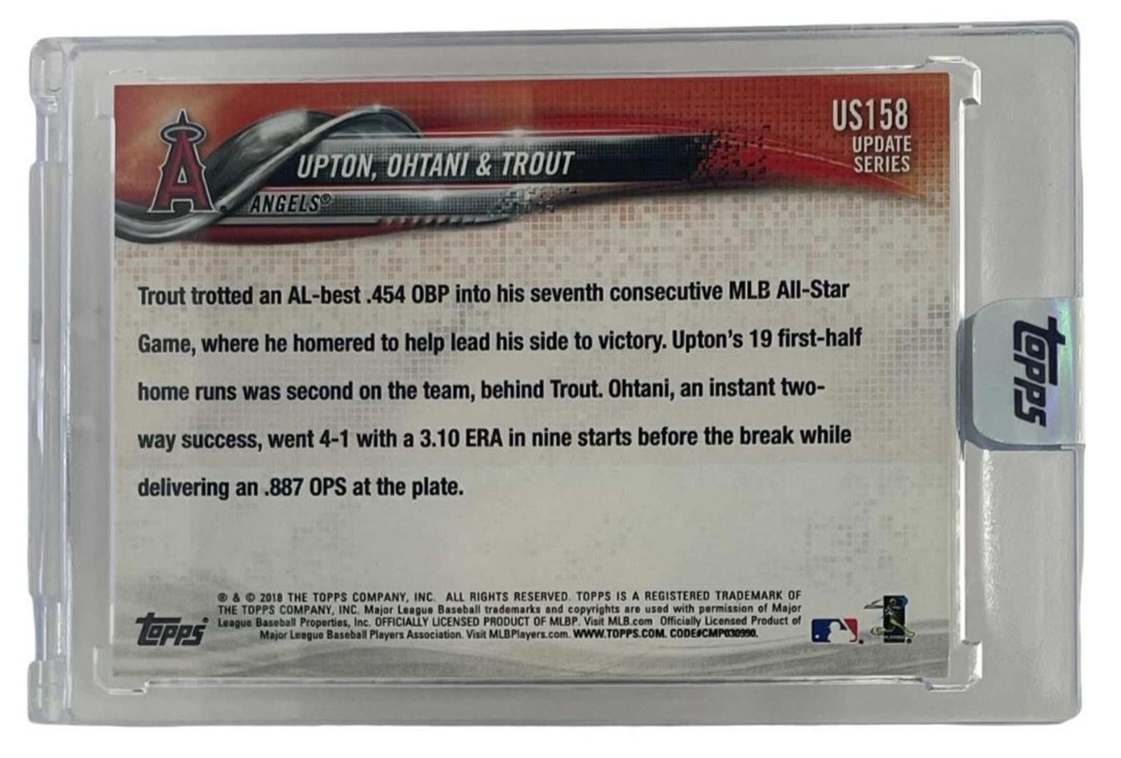 Other 2018 Topps #US158 Shohei Ohtani Rookie RC /Upton/Trout Size ONE SIZE - 2 Thumbnail