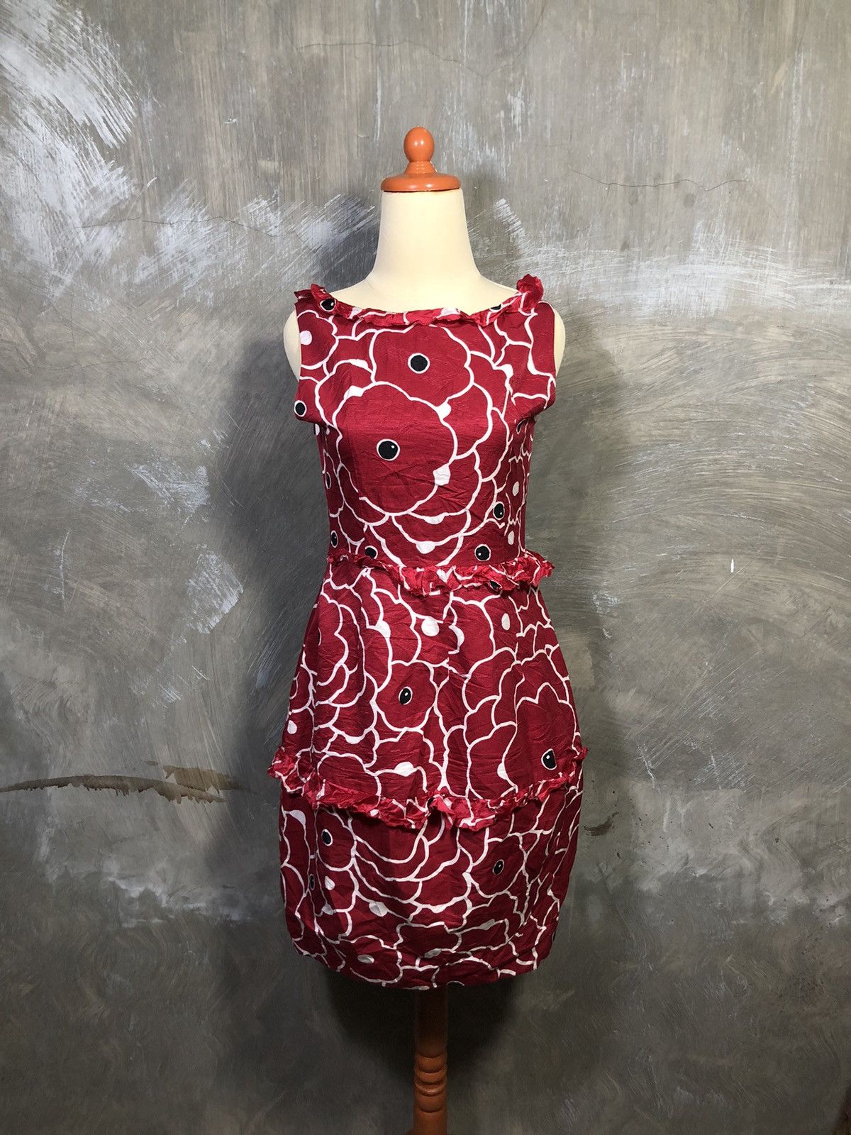 Moschino Moschino Cheap And Chic Flower Midi Dress Size S / US 4 / IT 40 - 12 Thumbnail