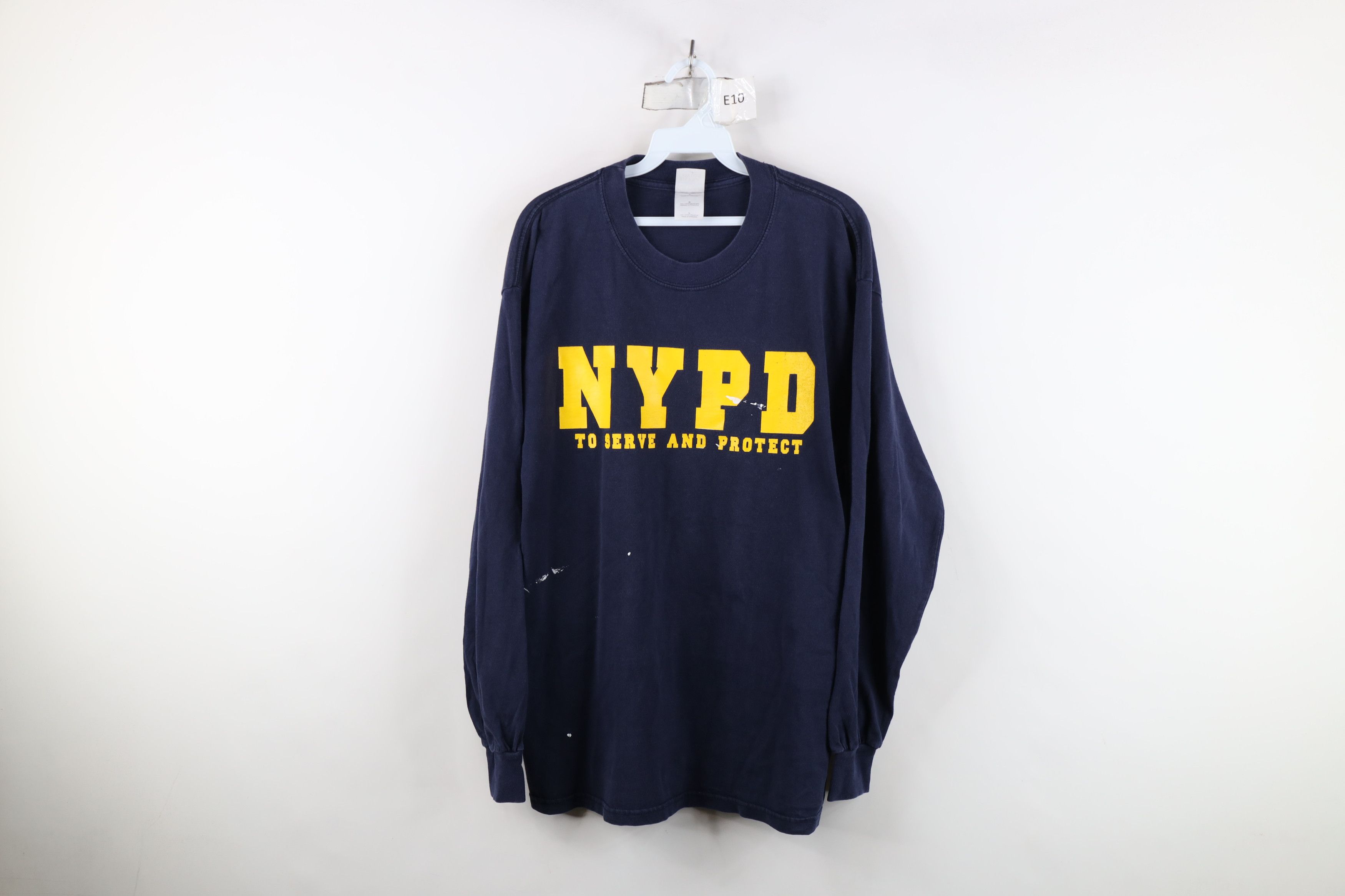 Vintage Vintage 90s Y2K NYPD New York Police Department T-Shirt Size US L / EU 52-54 / 3 - 1 Thumbnail