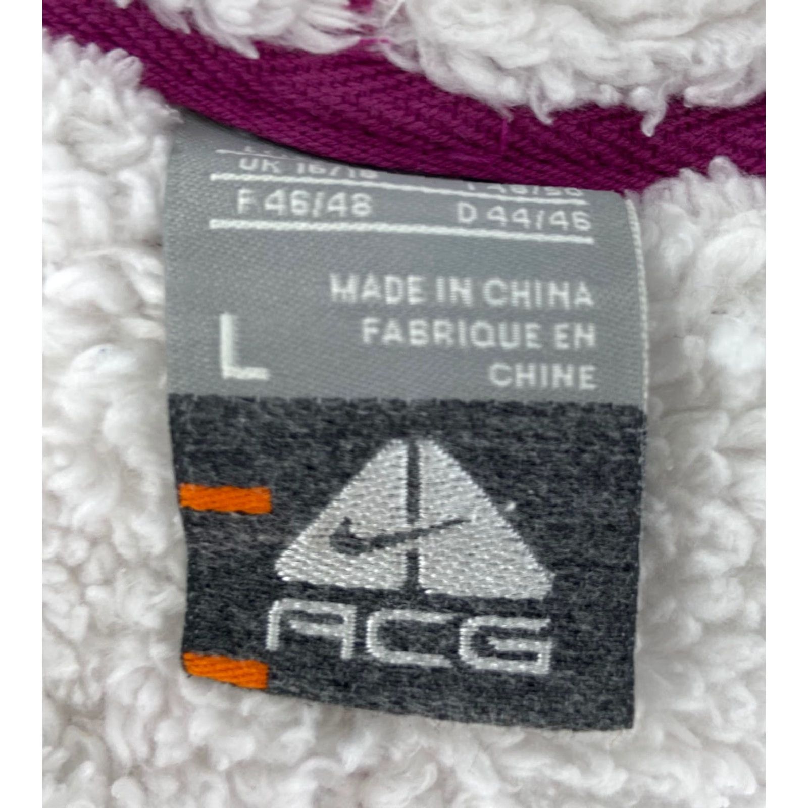 Nike Nike ACG Hoodie Jacket Women's Large L Pink Full Zip Pockets Logo Cotton Blend Athletic Regular Zip Outdoor Size L / US 10 / IT 46 - 5 Thumbnail