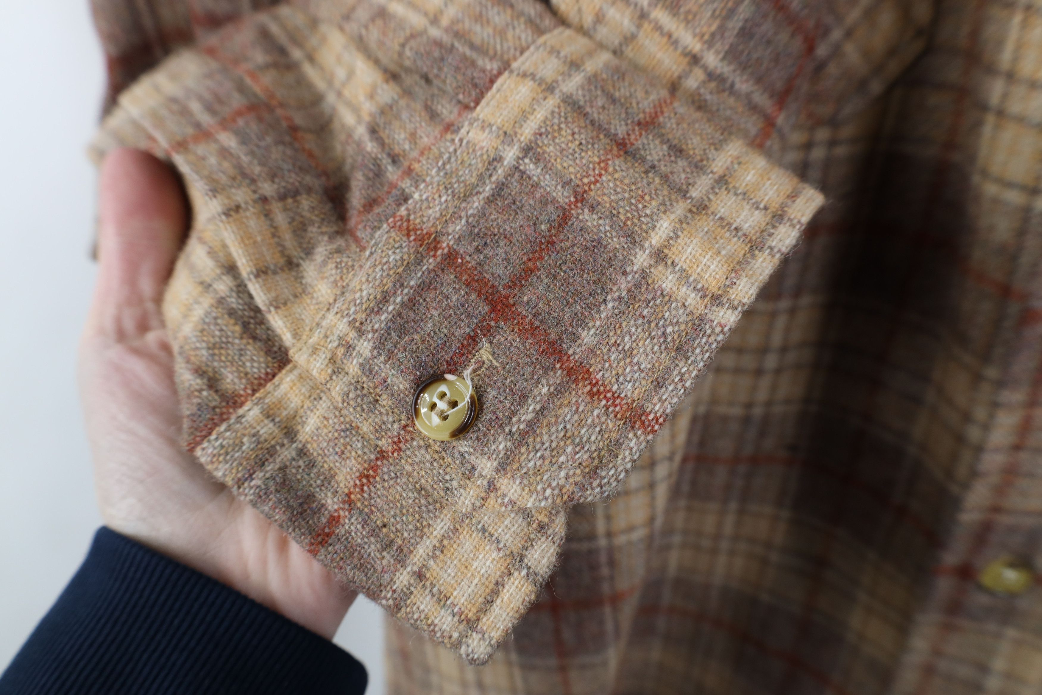 Vintage Vintage 70s Streetwear Wool Blend Collared Button Shirt Size US XL / EU 56 / 4 - 10 Thumbnail