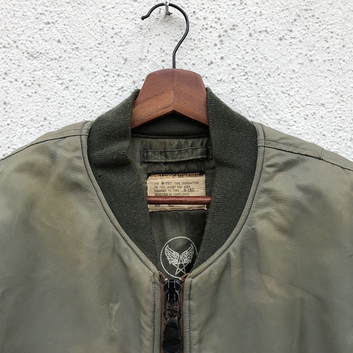 Vintage Vintage U.S. Air Force B-15D Intermediate Ma-1 Bomber Jacket Size US L / EU 52-54 / 3 - 15 Thumbnail