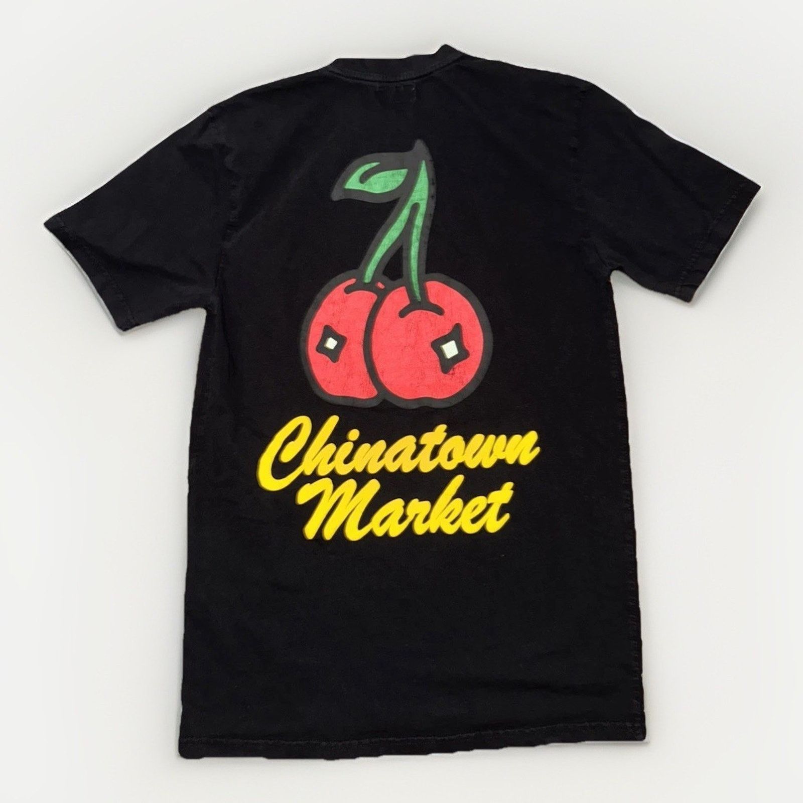 Market Chinatown Market Cherry Graphic T-Shirt Black L 19x29.5 Size US L / EU 52-54 / 3 - 1 Thumbnail