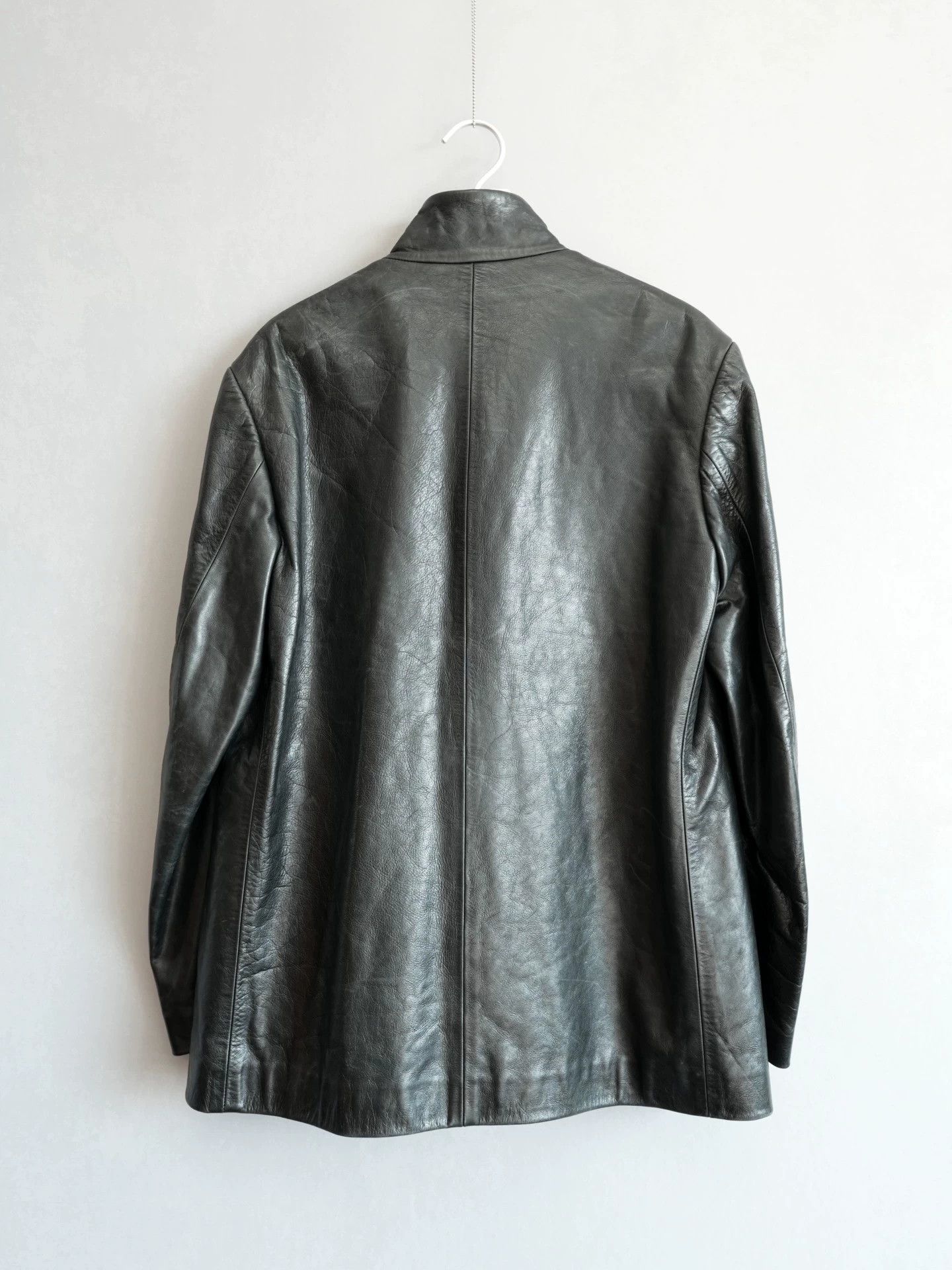Yohji Yamamoto Yohji Yamamoto 00AW Snap Button Leather Jacket 2 Size US M / EU 48-50 / 2 - 4 Thumbnail