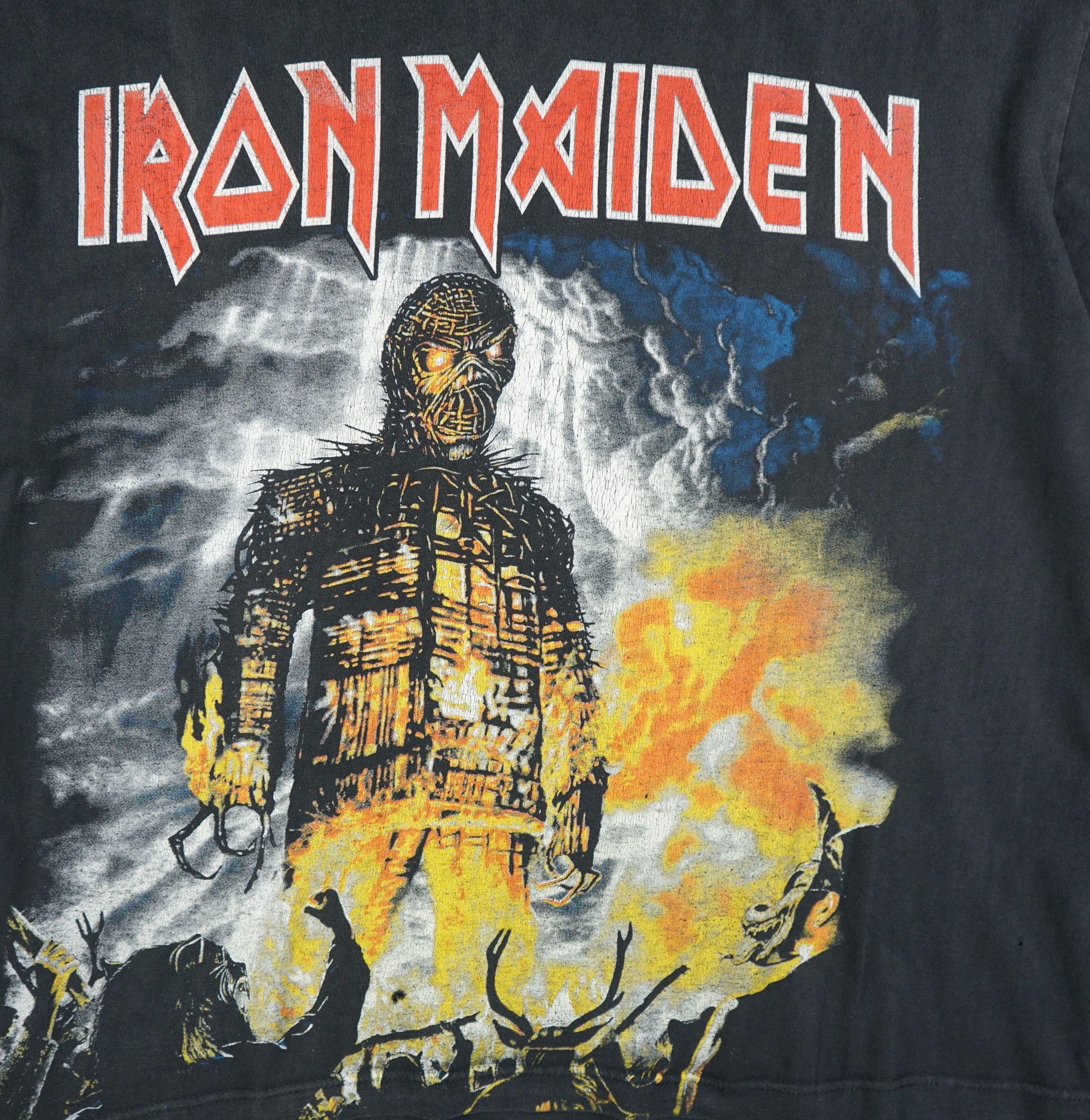Band Tees × Vintage Vintage 2000 Iron Maiden The Wicker Man T-Shirt Size US L / EU 52-54 / 3 - 2 Thumbnail