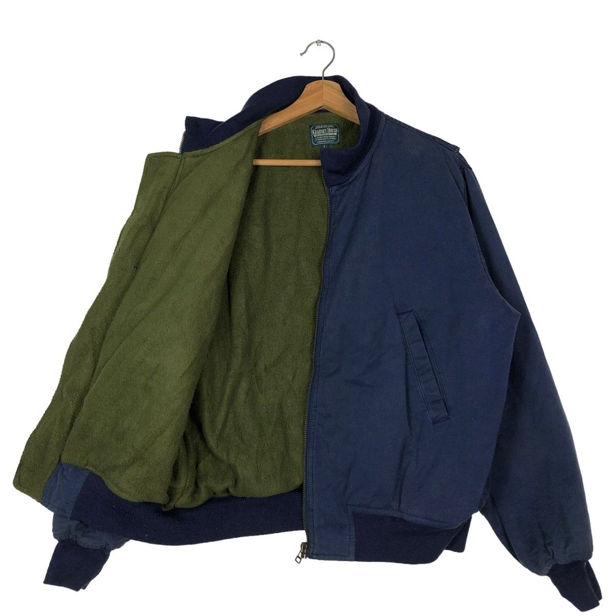 Japanese Brand 🔥VINTAGE BOMBER JACKET KEARNEY HOUSE ISSEY MIYAKE BLANKET Size US L / EU 52-54 / 3 - 11 Thumbnail