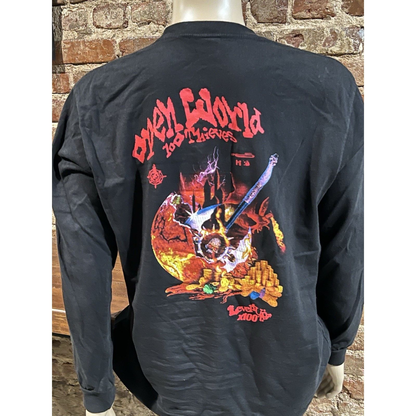 100 Thieves 100 Thieves Open World Underworld Long Sleeve Tee Sz L Black Size US L / EU 52-54 / 3 - 4 Thumbnail