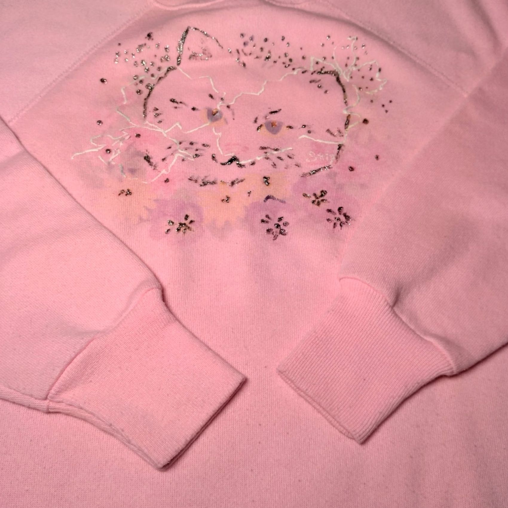 Vintage VINTAGE Cat Sweatshirt Women Small Pannill Crewneck Metallic Puffy Paint READ Size S / US 4 / IT 40 - 7 Thumbnail