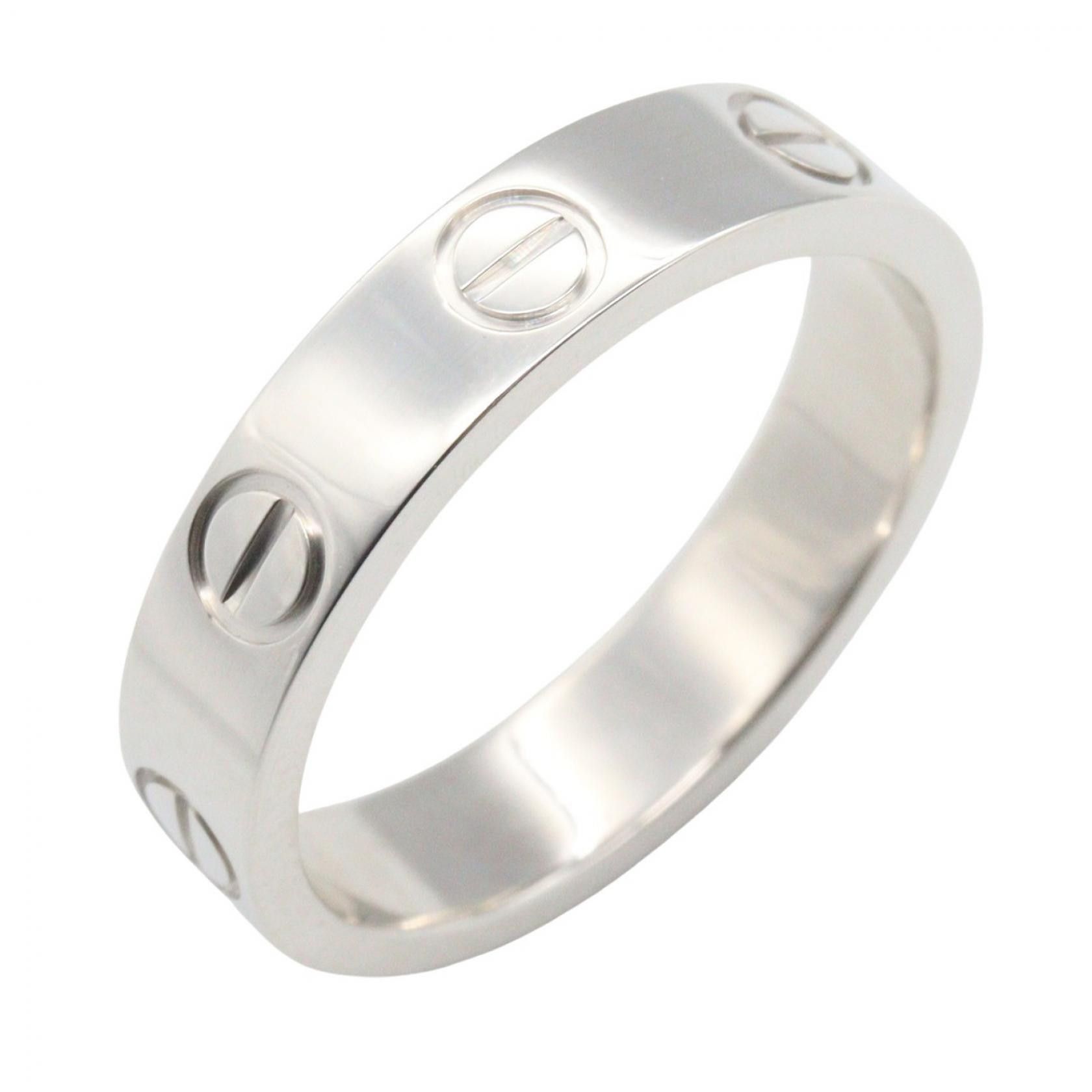 Cartier Cartier Cartier Mini Love Au750 White Gold Ring Size 47 Precious Metal Ring B4085100 DUTY FREE for USA Size ONE SIZE - 1 Thumbnail