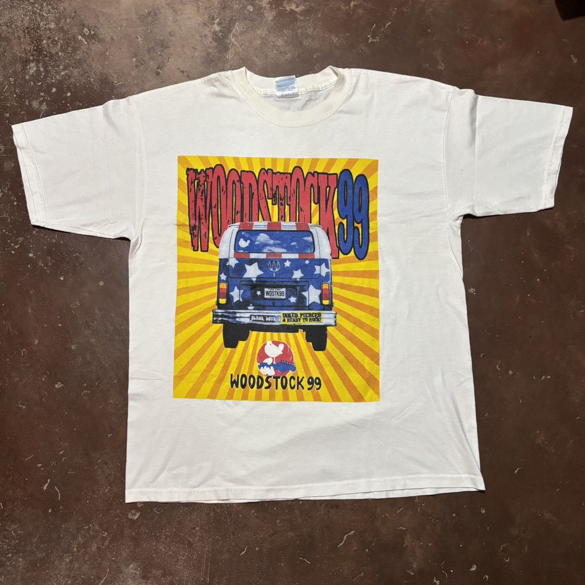 Band Tees × Vintage Vintage Woodstock 99 Size US XL / EU 56 / 4 - 1 Thumbnail